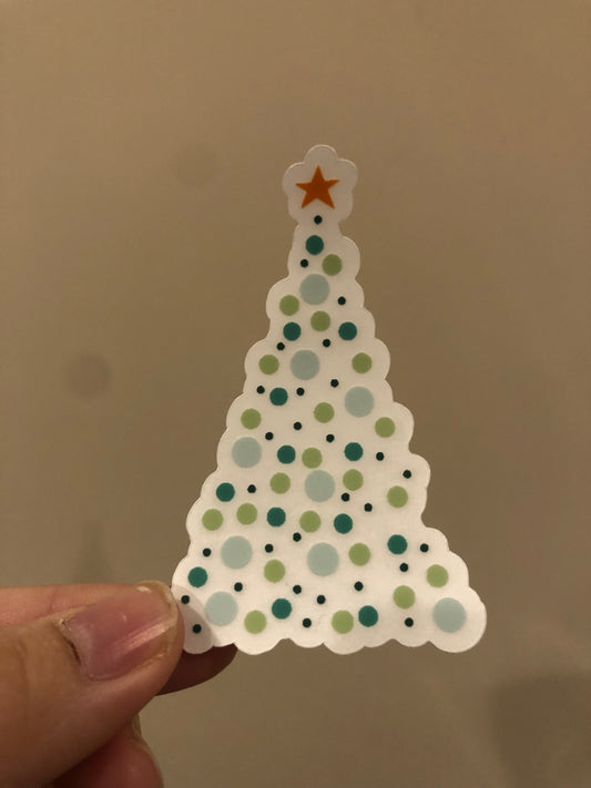 Clear Christmas Tree sticker