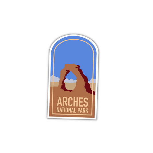 Arches National Park sticker vinyl, National Park stickers for  water bottles, desert lover gift, bestselling sticker for hydroflask