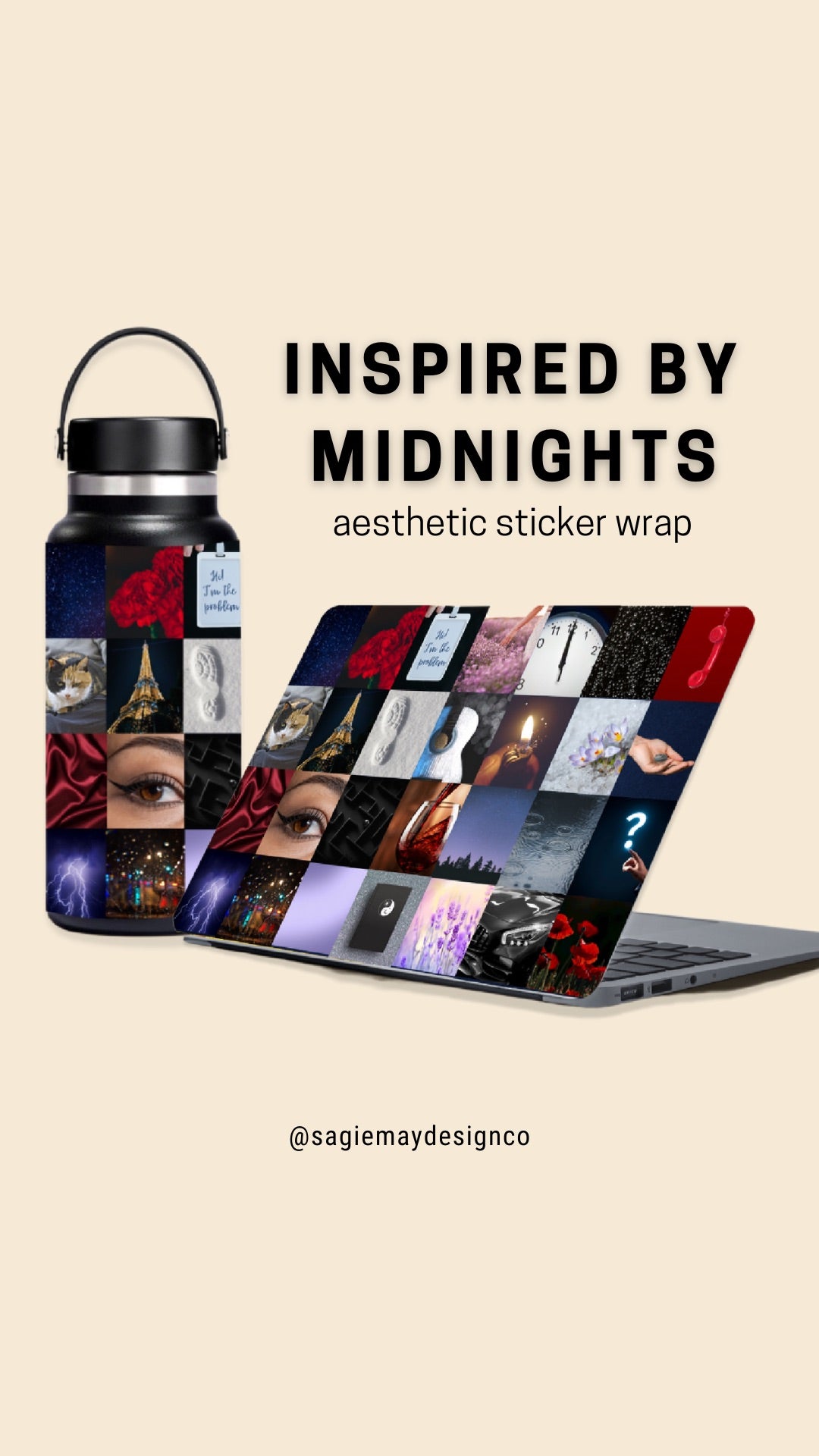 Inspired by Midnights Aesthetic Sticker Wrap