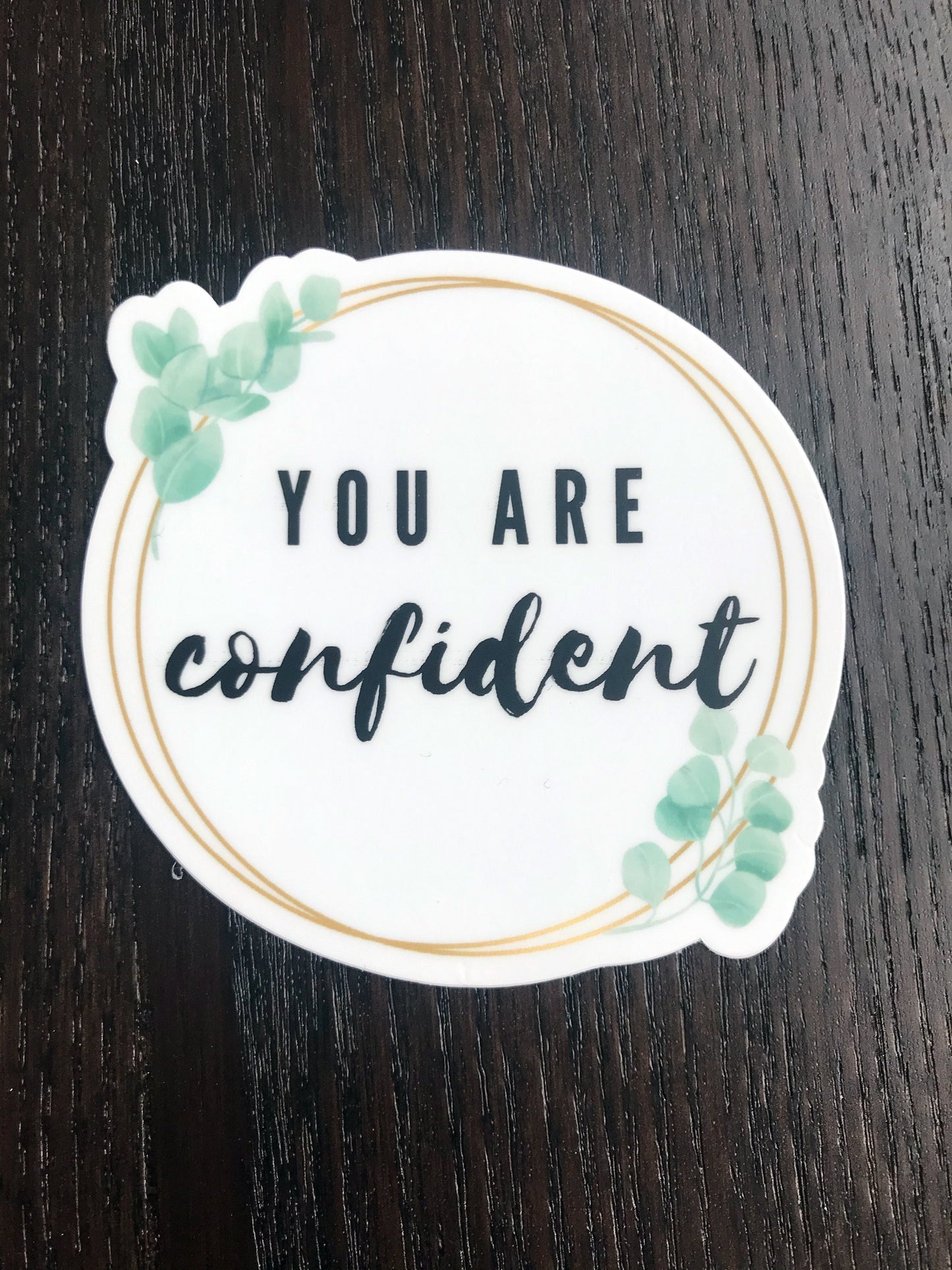 you are confident sticker for laptop, locker stickers, inspirational mirror stickers, motivational gifts for women, positive affirmations