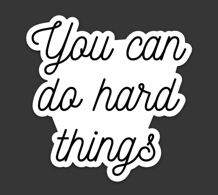 you can do hard things sticker, stocking stuffers for teenage girls Christmas gifts for coworkers, positive stickers, secret Santa gifts at