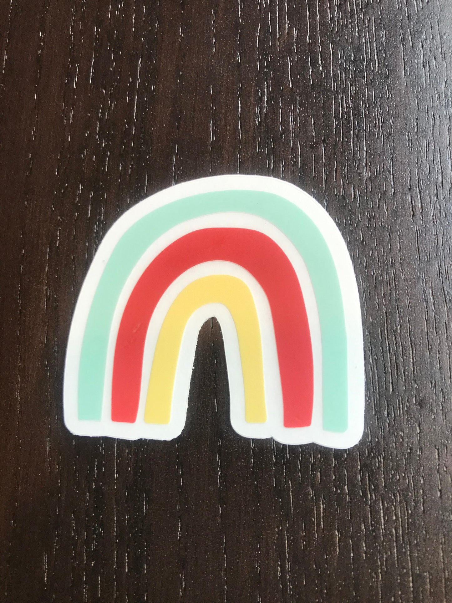 Clear Original Rainbow Vinyl Sticker for your Laptop, Water Bottle or Bullet Journal, Decal