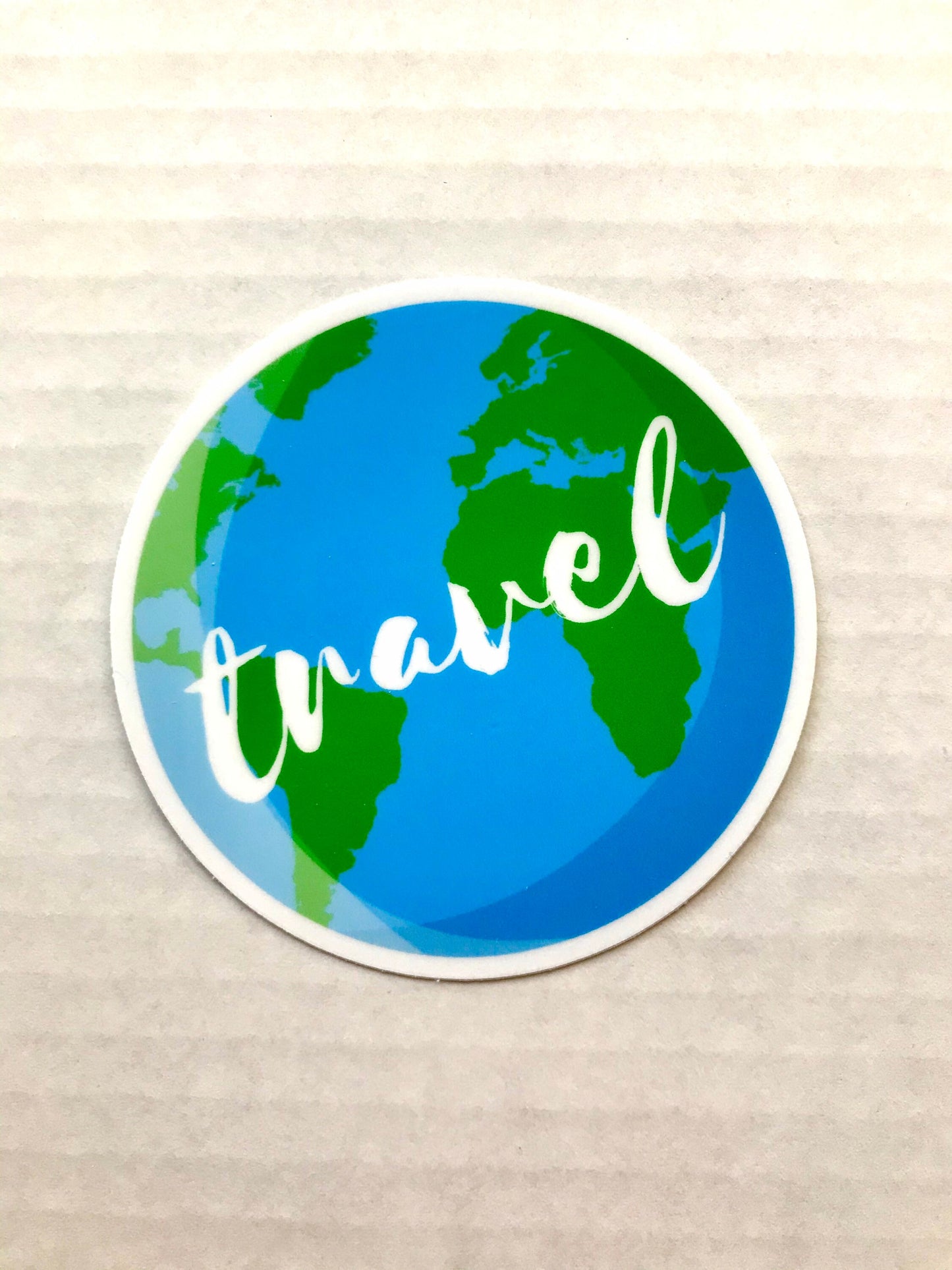 Travel the Globe 3x3in. Vinyl Sticker for your Laptop, Water Bottle or Bullet Journal, Wildflowers, Flower Decal