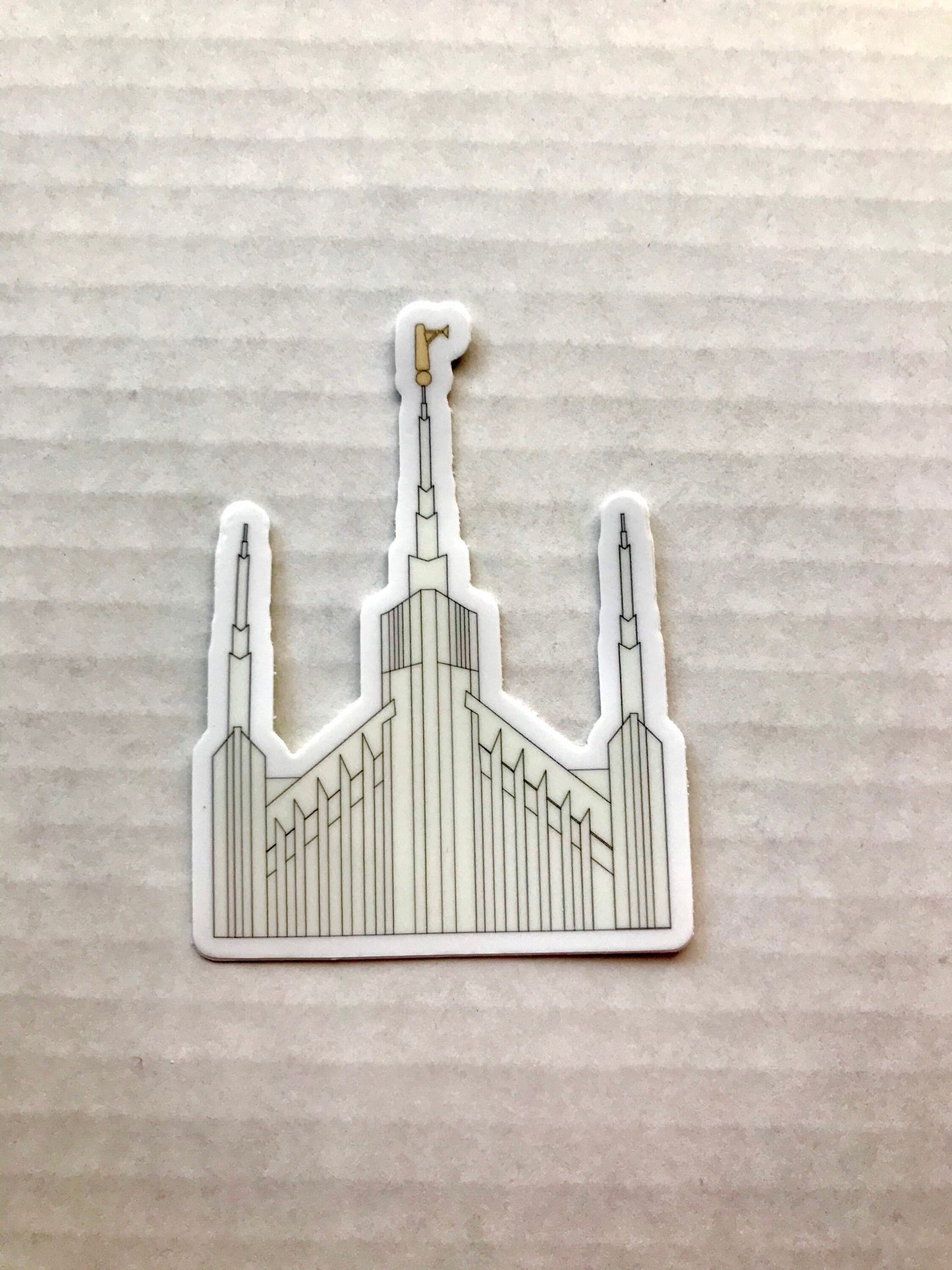 Portland Temple Sticker, 3x3 in. Vinyl Sticker for your Laptop, Water Bottle or Bullet Journal