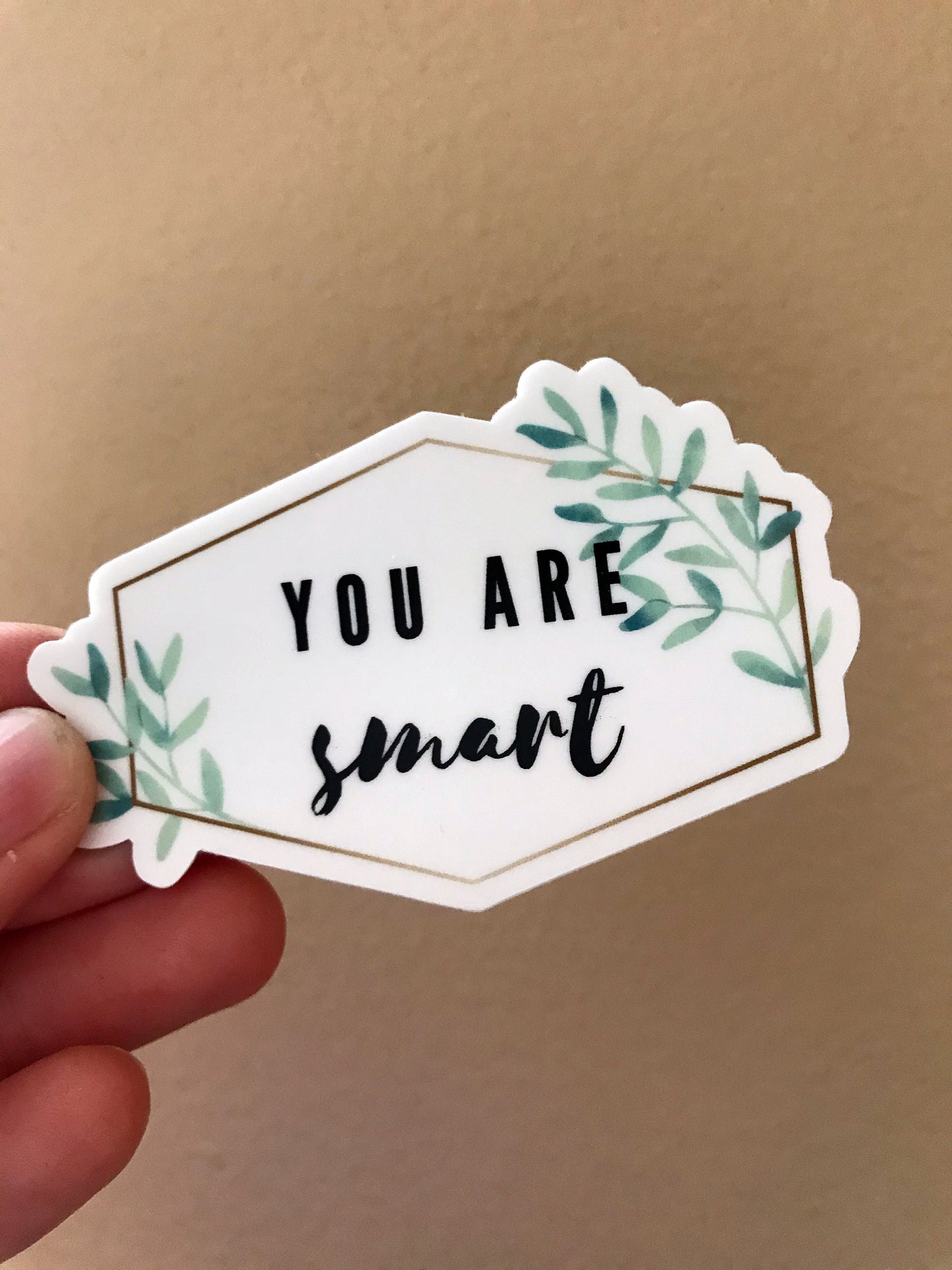 You are smart positive stickers, stocking stuffers for teenage girls, Christmas gifts for tweens, secret Santa gifts at work, mantra sticker