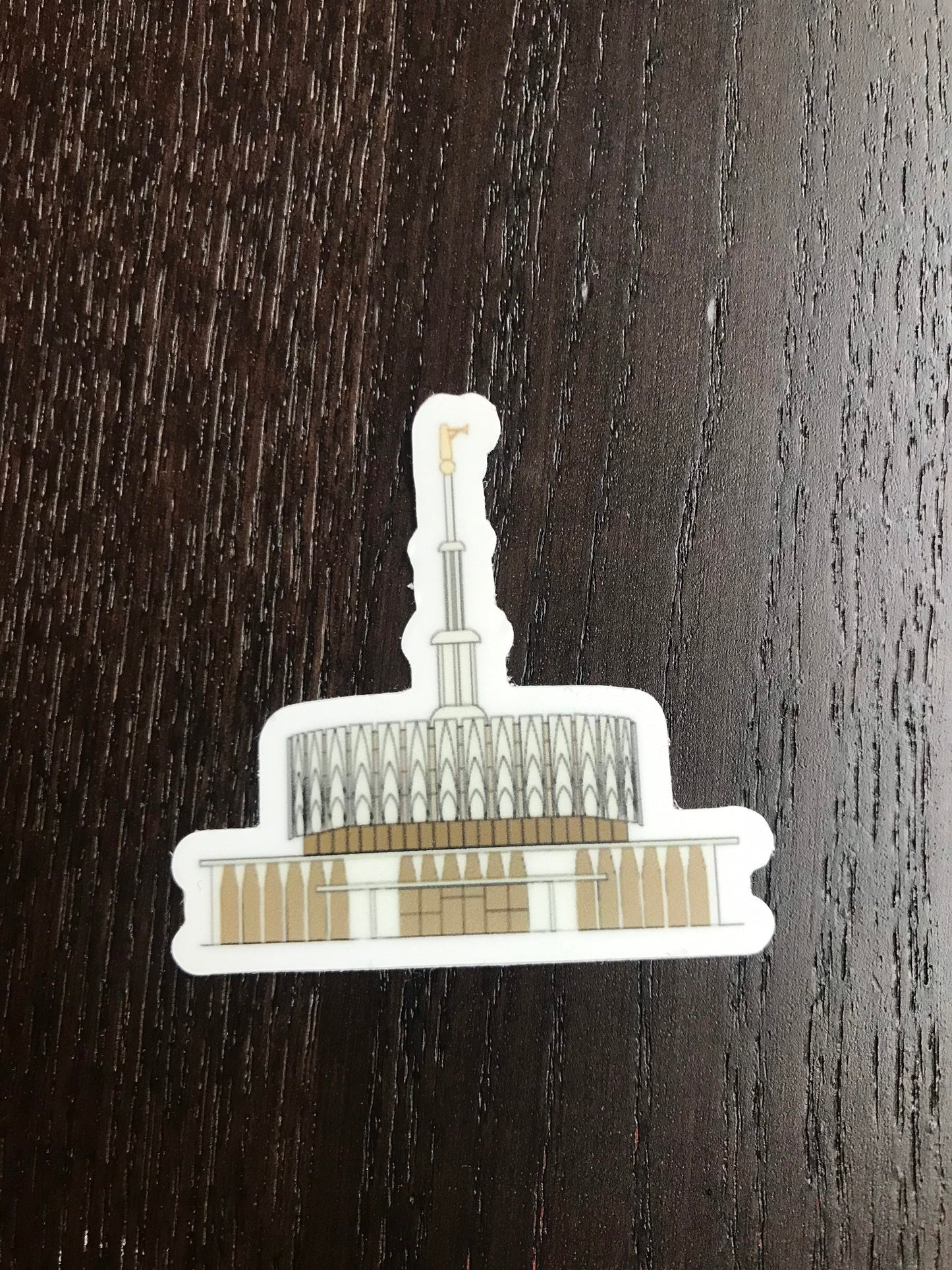 Provo Utah Temple Stickers, skateboard stickers