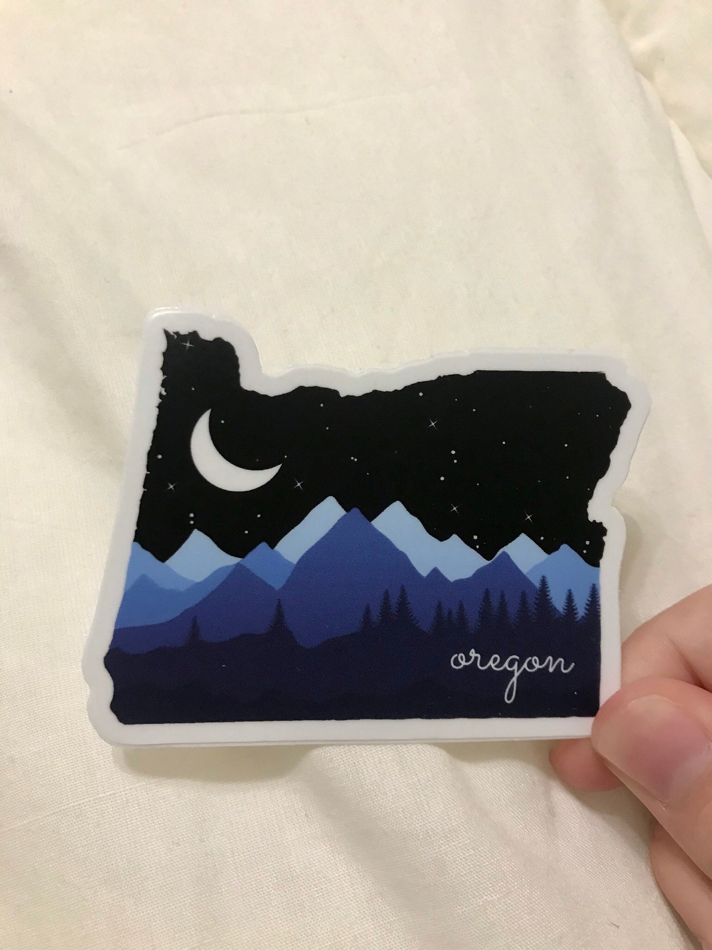 Oregon State 3x3in Sticker, Mountain Sticker, Vinyl Sticker for your Laptop, Water Bottle or Bullet Journal