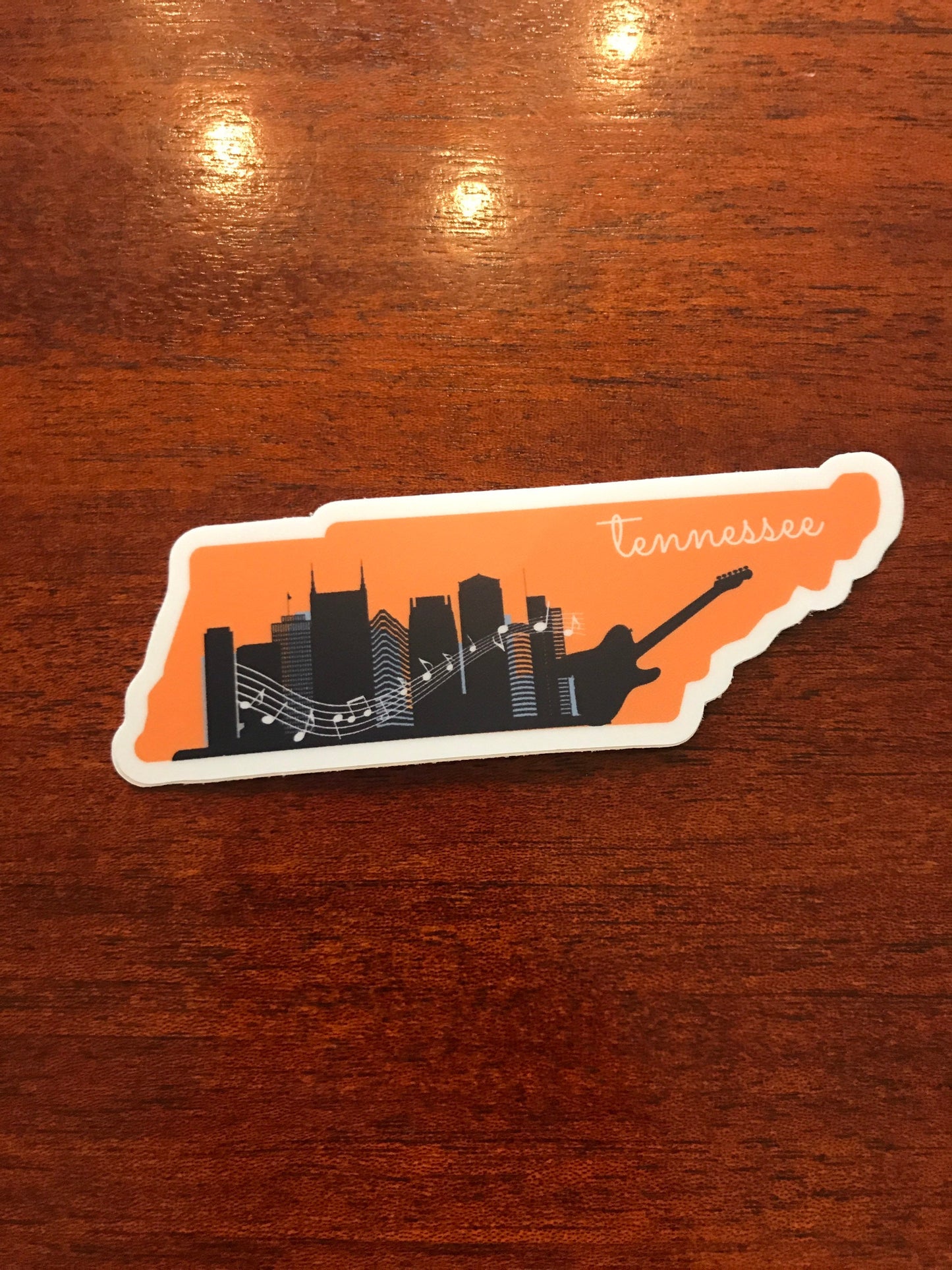 Tennessee State 3x3in Sticker, Tennessee Sticker, Vinyl Sticker for your Laptop, Water Bottle or Bullet Journal