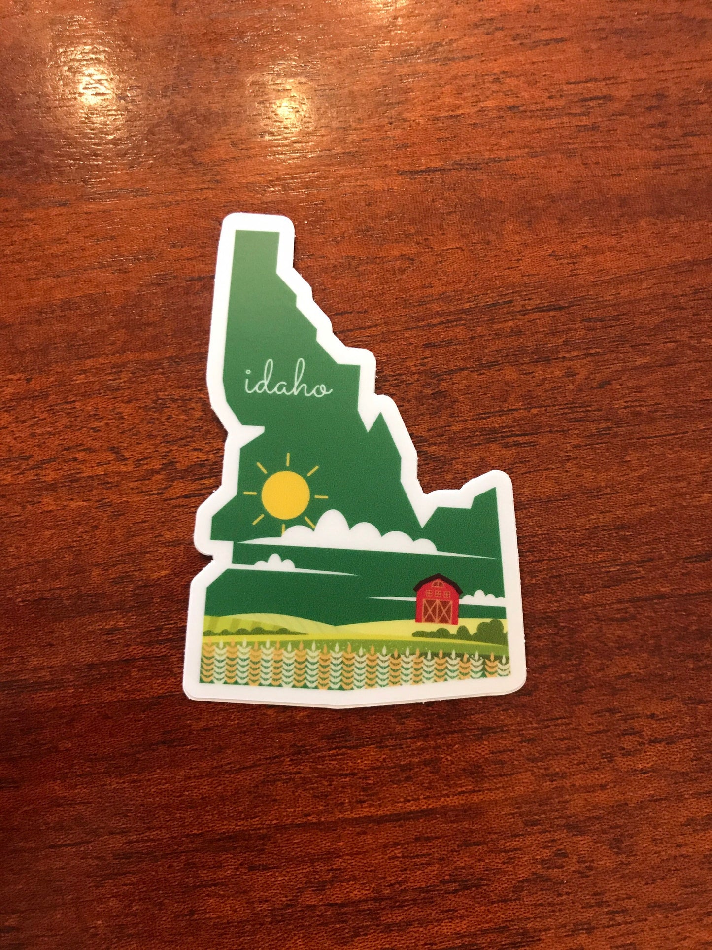 Idaho State 3x3in Sticker, Farm Sticker, Vinyl Sticker for your Laptop, Water Bottle or Bullet Journal