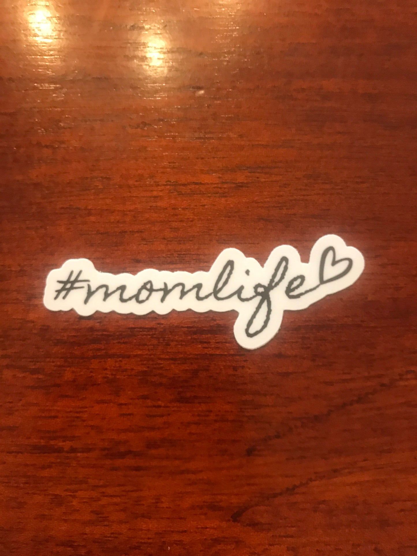 Mom Life Sticker, 3x1 in. vinyl sticker perfect for water bottles, Laptops, and bullet journals, Christmas gifts for Mom from daughter