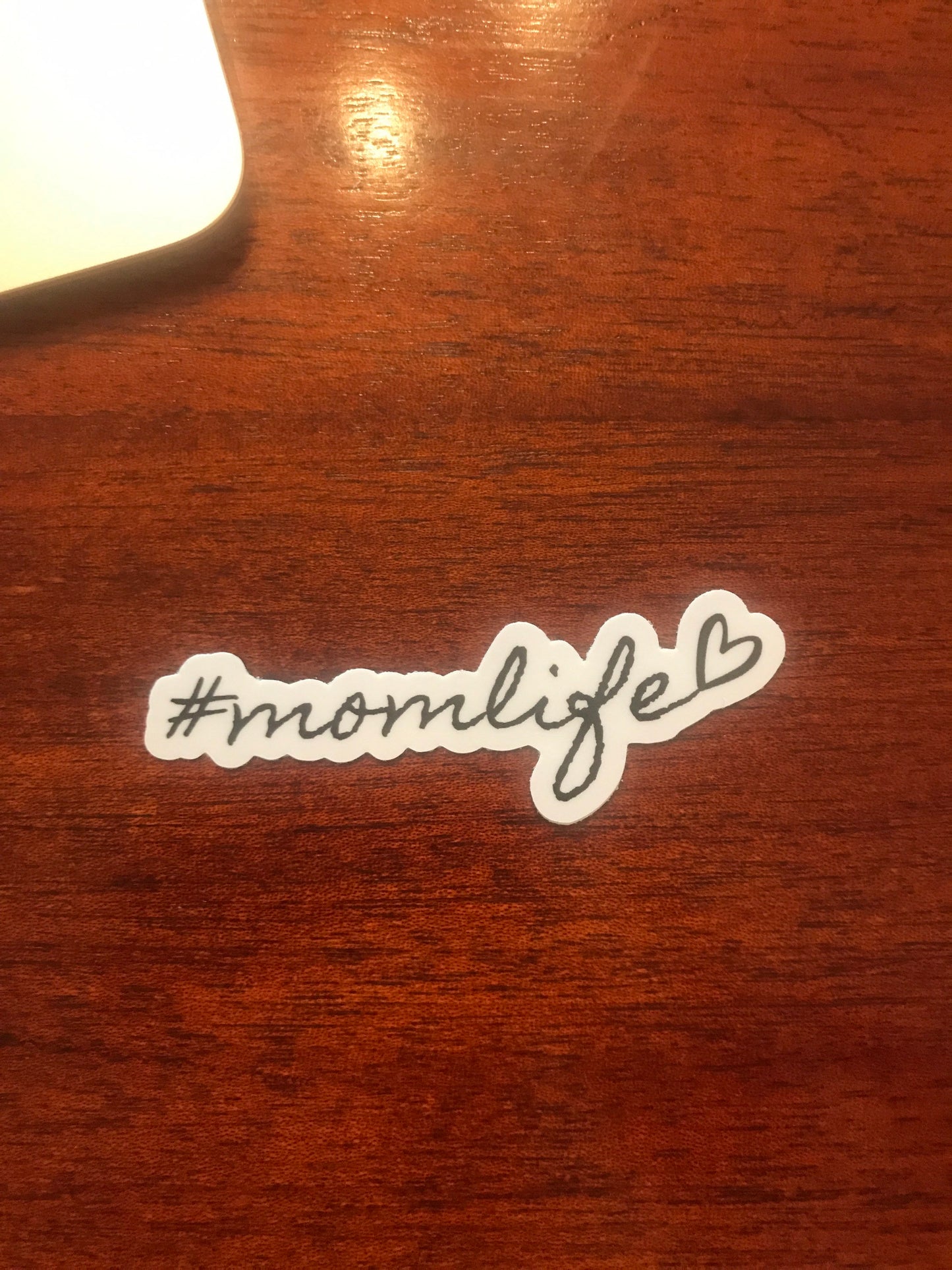 Mom Life Sticker, 3x1 in. vinyl sticker perfect for water bottles, Laptops, and bullet journals, Christmas gifts for Mom from daughter