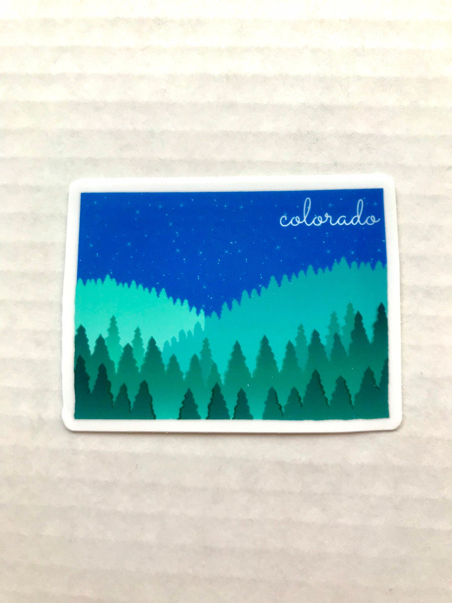 Colorado State 3x3in Sticker, Mountain Sticker, Vinyl Sticker for your Laptop, Water Bottle or Bullet Journal