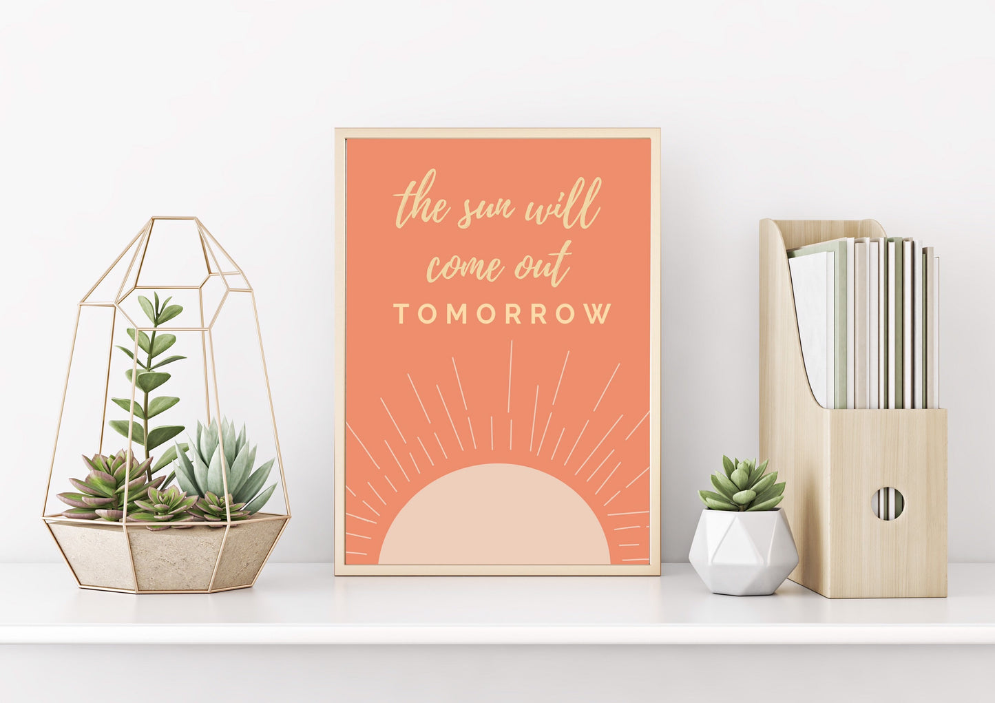 the sun will come out tomorrow sun nursery decor, inspirational wall art for teens, boho sun print, motivational posters for classroom, best