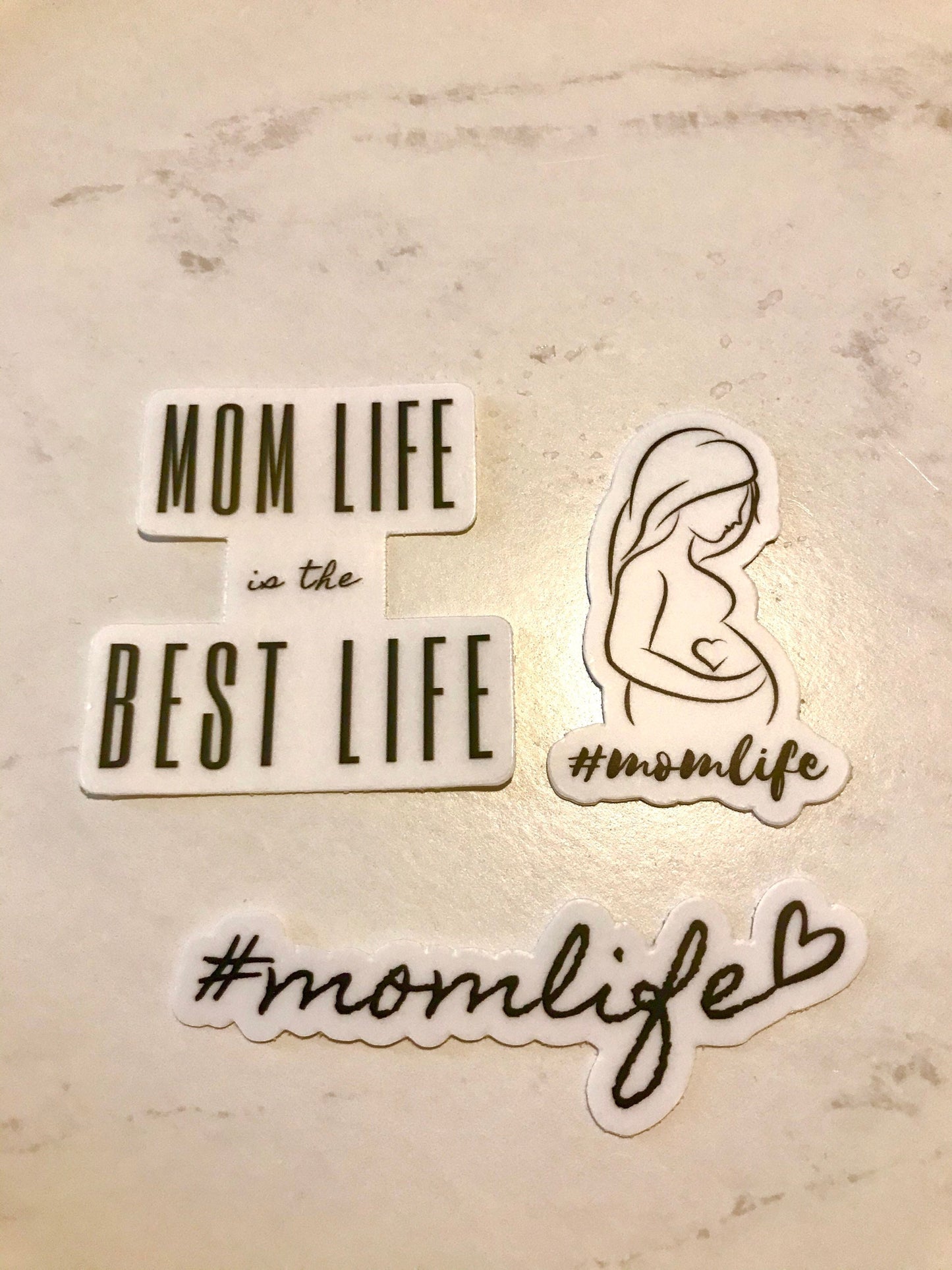 Mom Life Sticker, 3x1 in. vinyl sticker perfect for water bottles, Laptops, and bullet journals, Christmas gifts for Mom from daughter