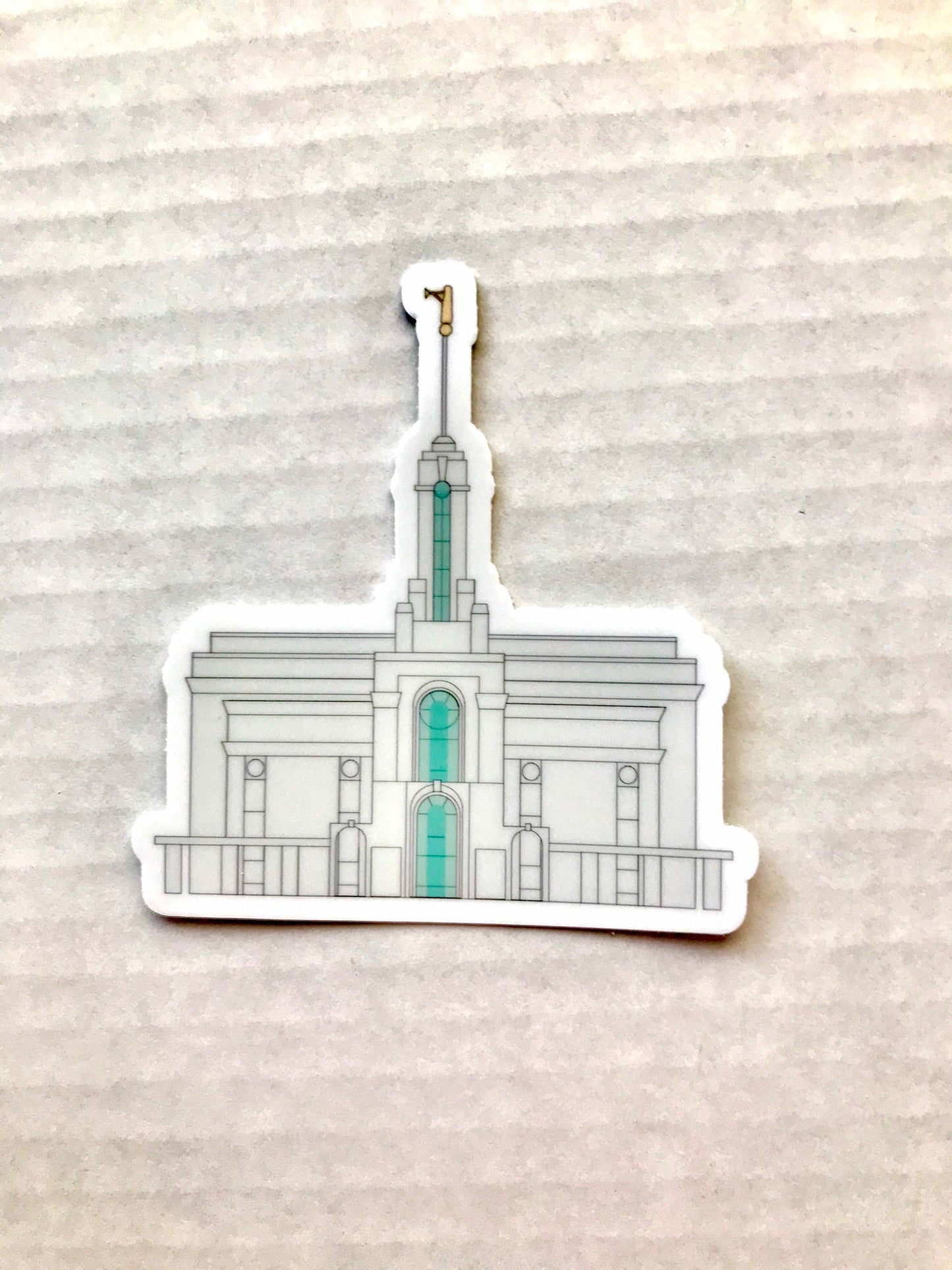 Mount Timpanogos Temple Sticker, 3x3 in. Vinyl Sticker for your Laptop, Water Bottle or Bullet Journal