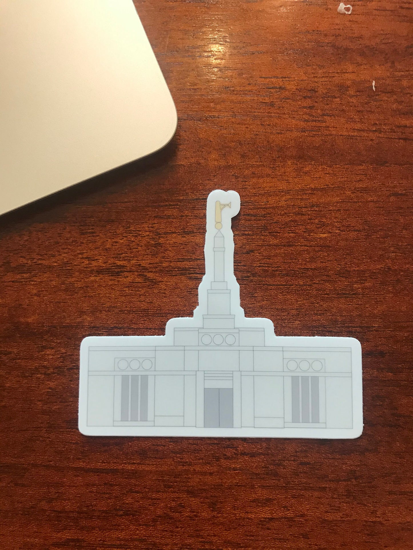 Bismark Temple Sticker, 3x3 in. Vinyl Sticker for your Laptop, Water Bottle or Bullet Journal