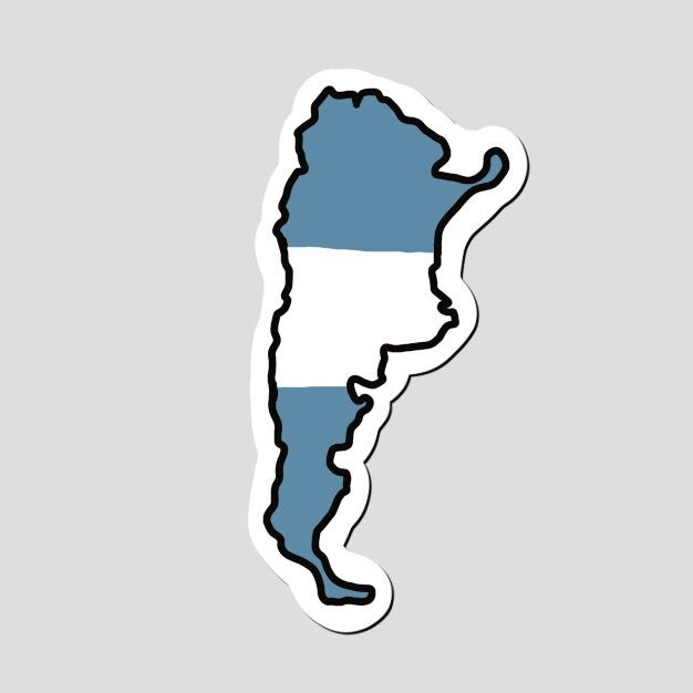 Argentina 3x3in. Vinyl Sticker for your Laptop, Water Bottle or Bullet Journal, Bolivia sticker