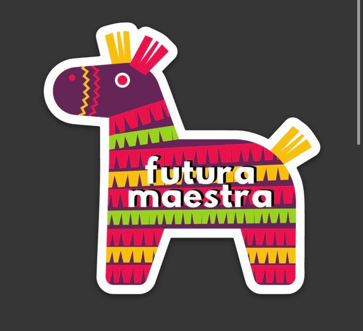 Futura Maestra Piñata Sticker 3x3in. Vinyl Sticker for your Laptop, Water Bottle or Bullet Journal, Gift for Teacher, Futura Maestra