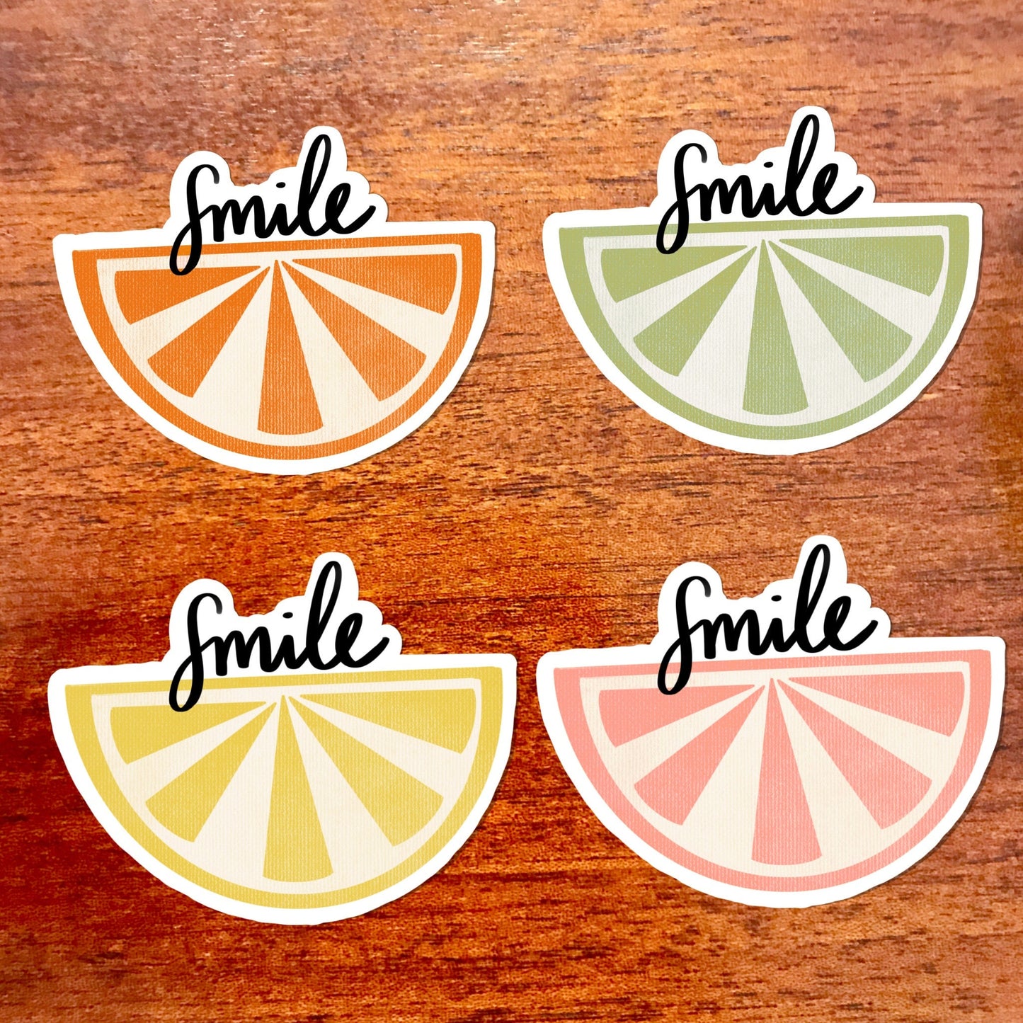 Fruit Sticker Pack, 3x3in. Vinyl Stickers for your Laptop, Hydroflask, Planner or Bullet Journal