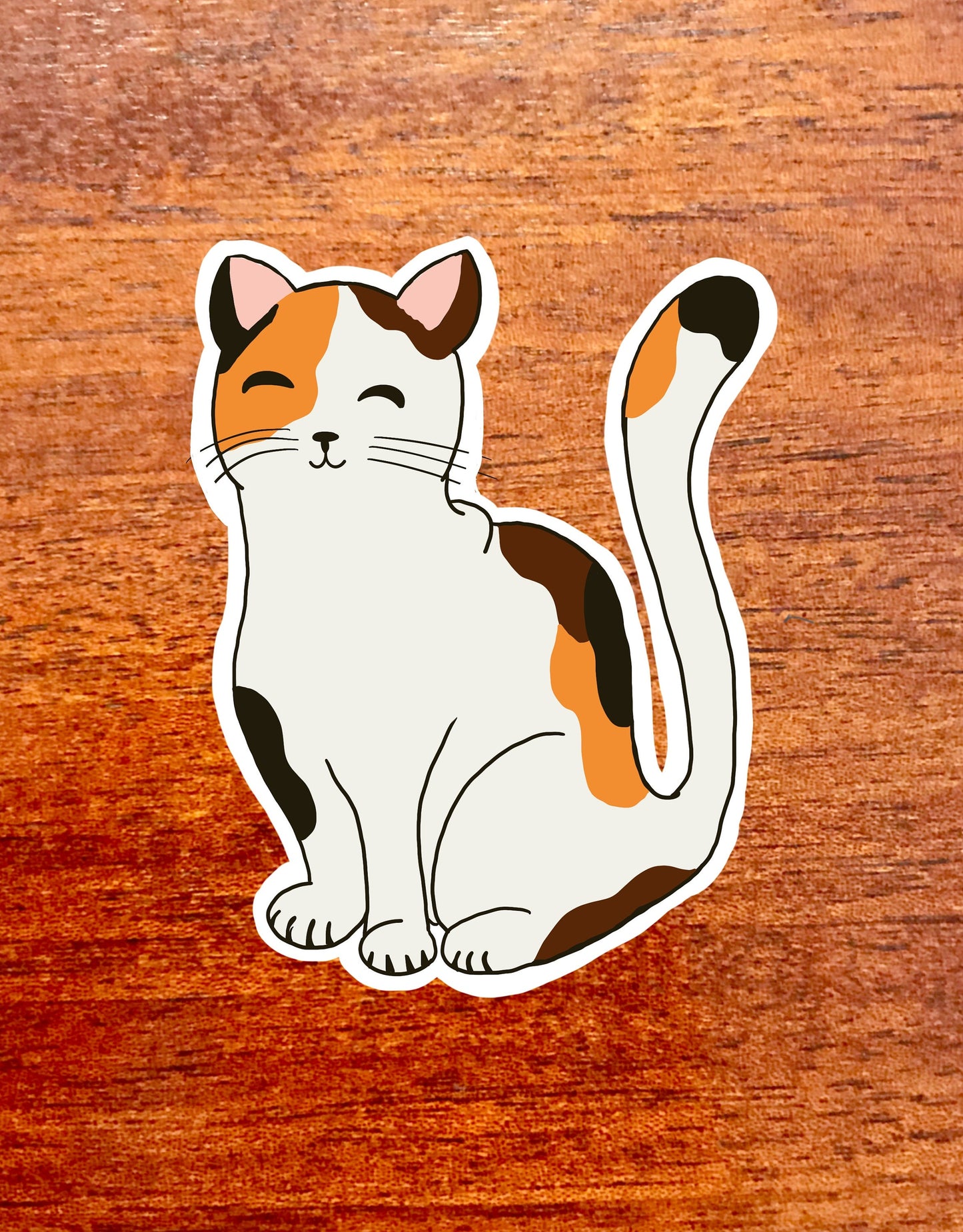 Cat 3x3in. Vinyl Sticker for your Laptop, Hydroflask, Planner, Water Bottle or Bullet Journal