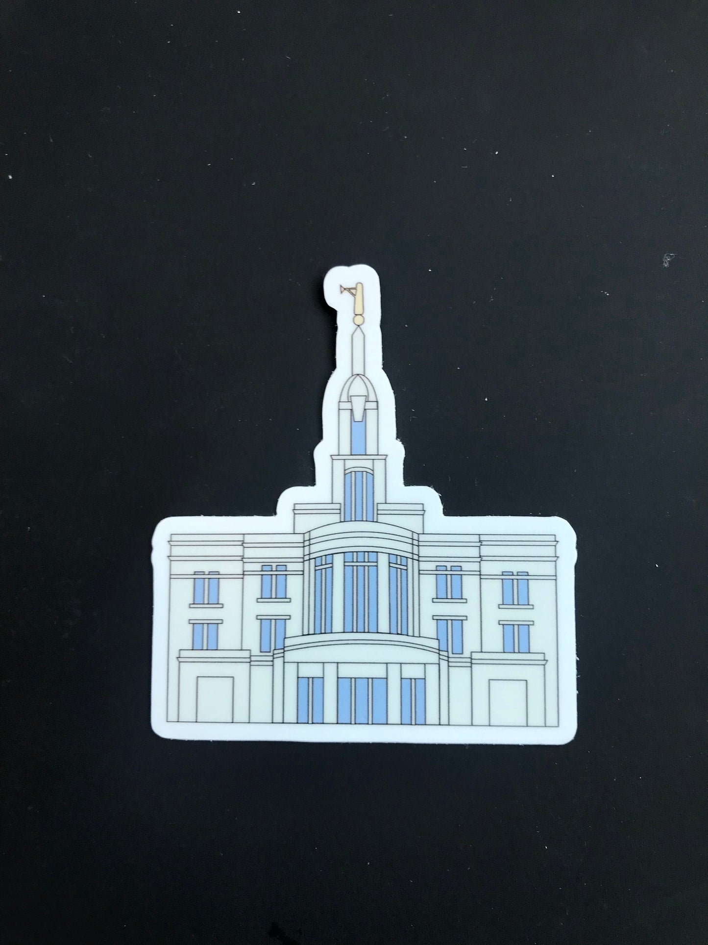 Payson Temple Sticker, 3x3 in. Vinyl Sticker for your Laptop, Water Bottle or Bullet Journal