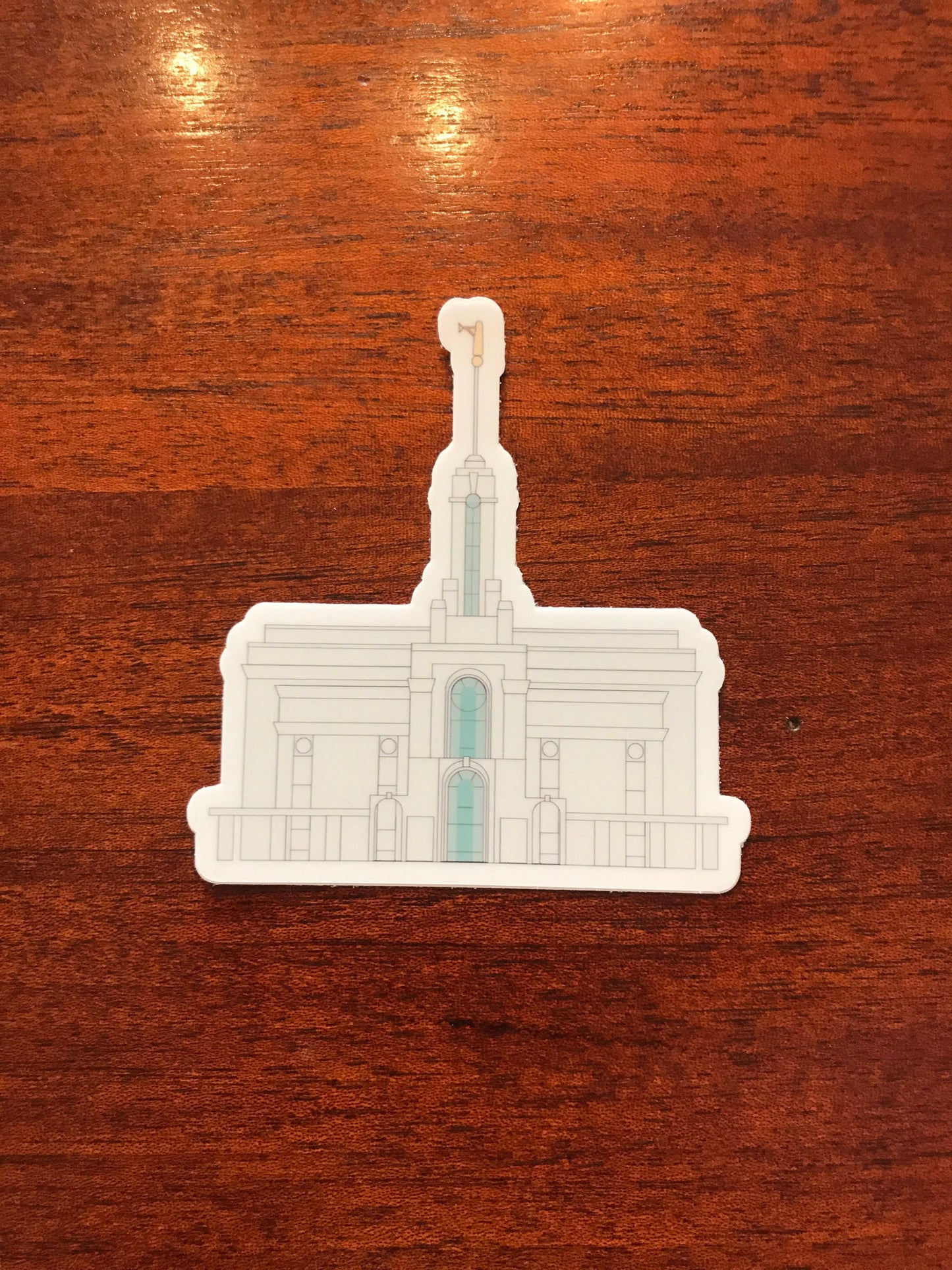 Mount Timpanogos Temple Sticker, 3x3 in. Vinyl Sticker for your Laptop, Water Bottle or Bullet Journal