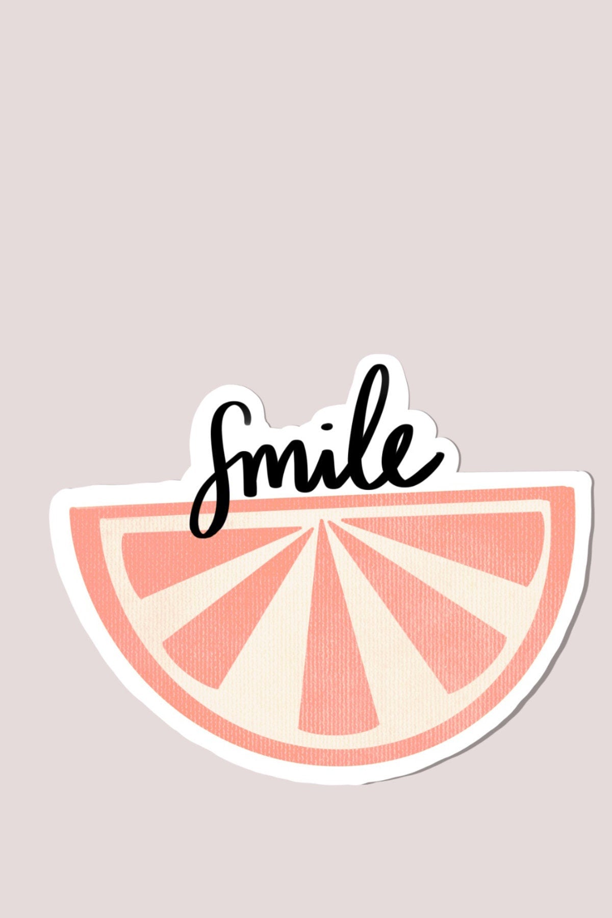 Grapefruit Smile 3x3in. Vinyl Stickers for your Laptop, Hydroflask, Planner or Bullet Journal, Roses, Flower Decal