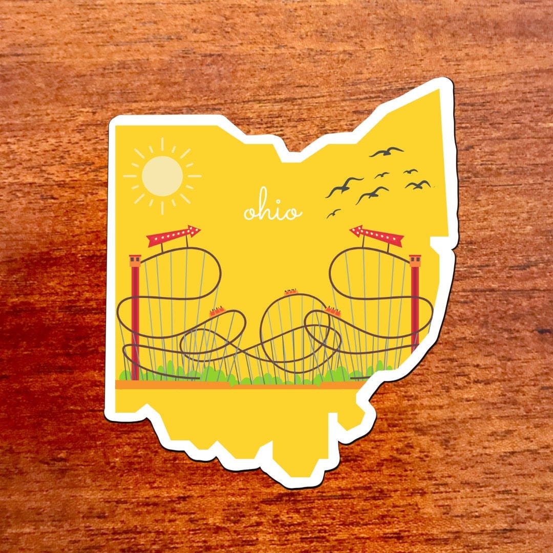 Ohio State Sticker, 3x3in Vinyl Sticker for your Laptop, Hydroflask, Planner, Water Bottle or Bullet Journal