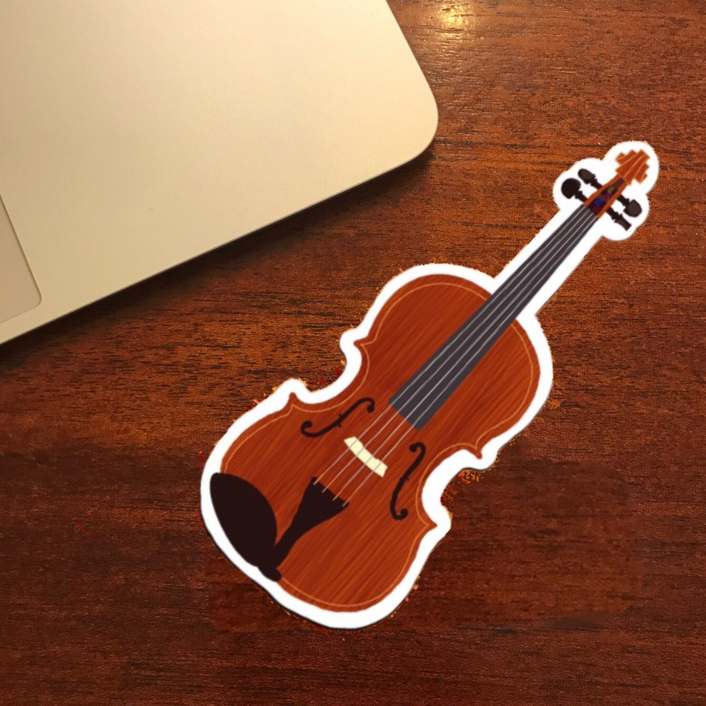 Violin sticker, Viola sticker, 3x3in. Vinyl Sticker for your Laptop, Hydroflask, Planner, Water Bottle or Bullet Journal, Orchestra sticker