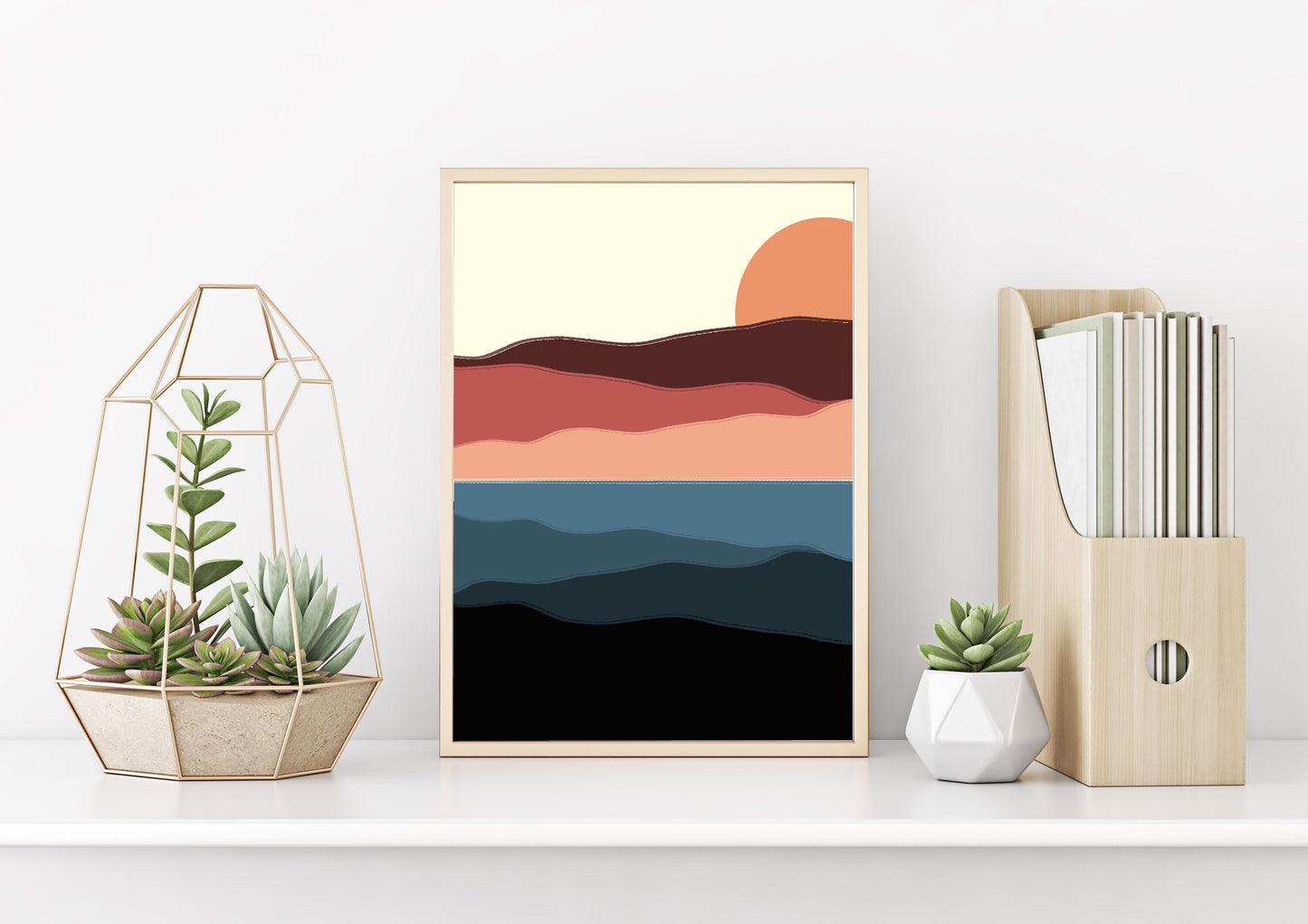 Sunset wall art prints, southwestern decor for home, statement art, new home gift, Christmas gifts for boss, office decor for women, secret