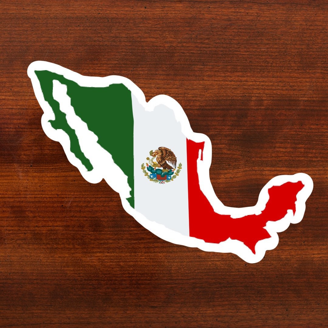 Mexico 3x3in. Vinyl Sticker for your Laptop, Water Bottle or Bullet Journal, skateboard stickers