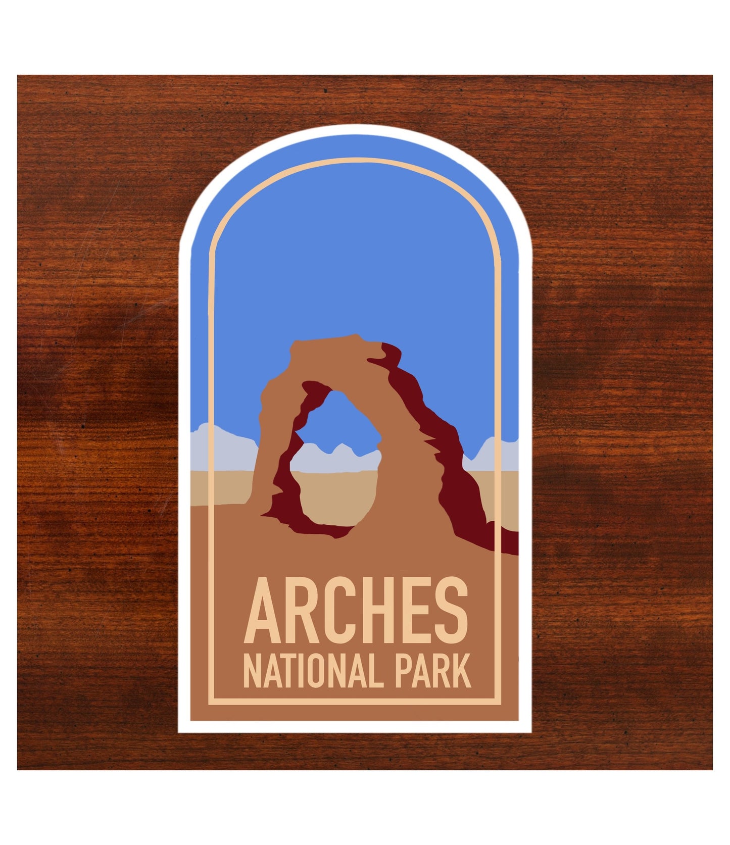 Arches National Park sticker vinyl, National Park stickers for  water bottles, desert lover gift, bestselling sticker for hydroflask