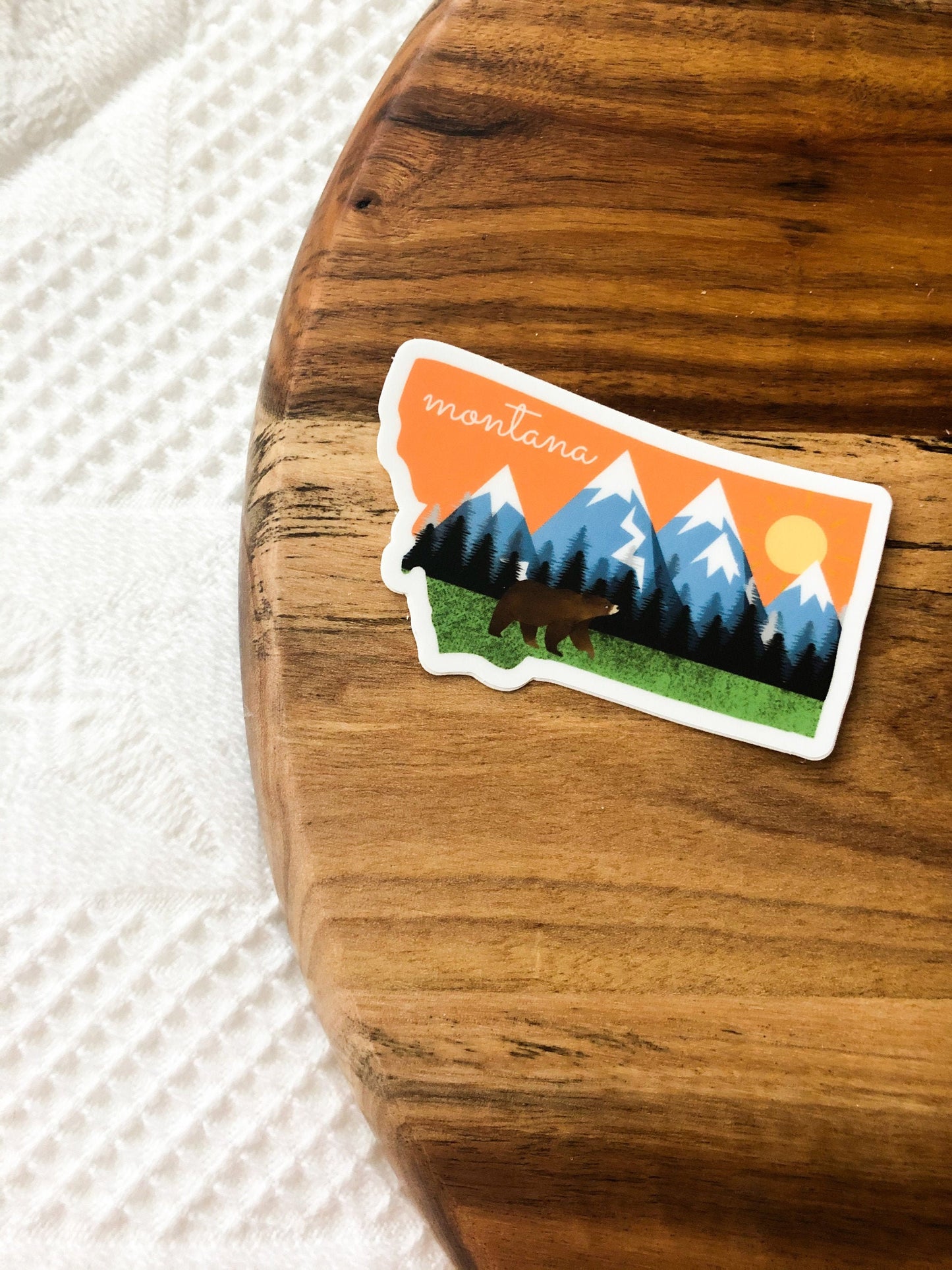 Montana sticker for laptop stickers, mountain sticker for water bottle sticker, Montana gifts, Billings Montana Missoula sticker, notebook