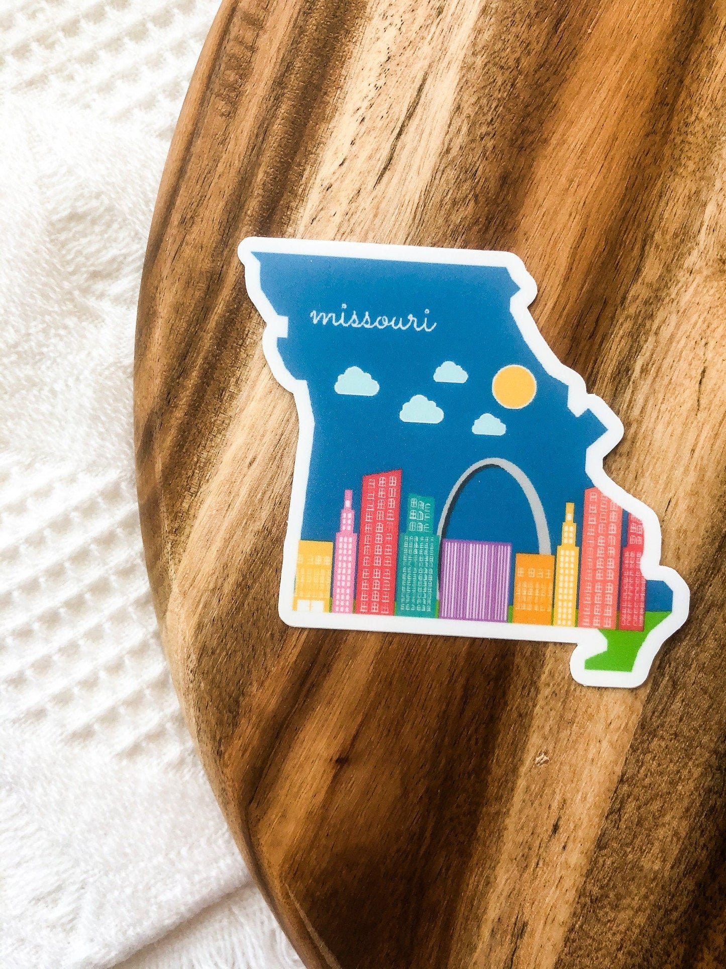 Missouri Sticker, Missouri State 3x3in Sticker, Vinyl Sticker for your Laptop, Water Bottle or Bullet Journal