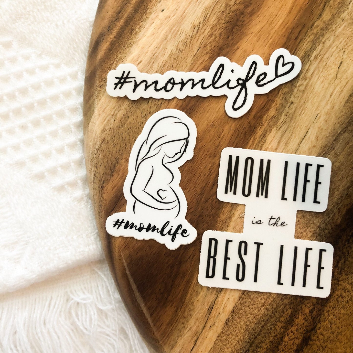 Mom Life Sticker, 3x1 in. vinyl sticker perfect for water bottles, Laptops, and bullet journals, Christmas gifts for Mom from daughter