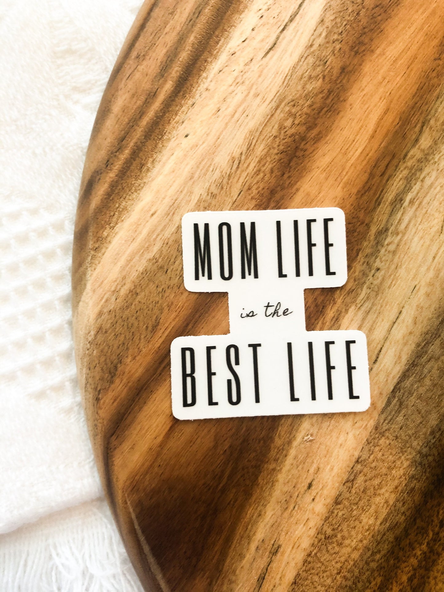 Mom Life Sticker, 3x1 in. vinyl sticker perfect for water bottles, Laptops, and bullet journals, Christmas gifts for Mom from daughter