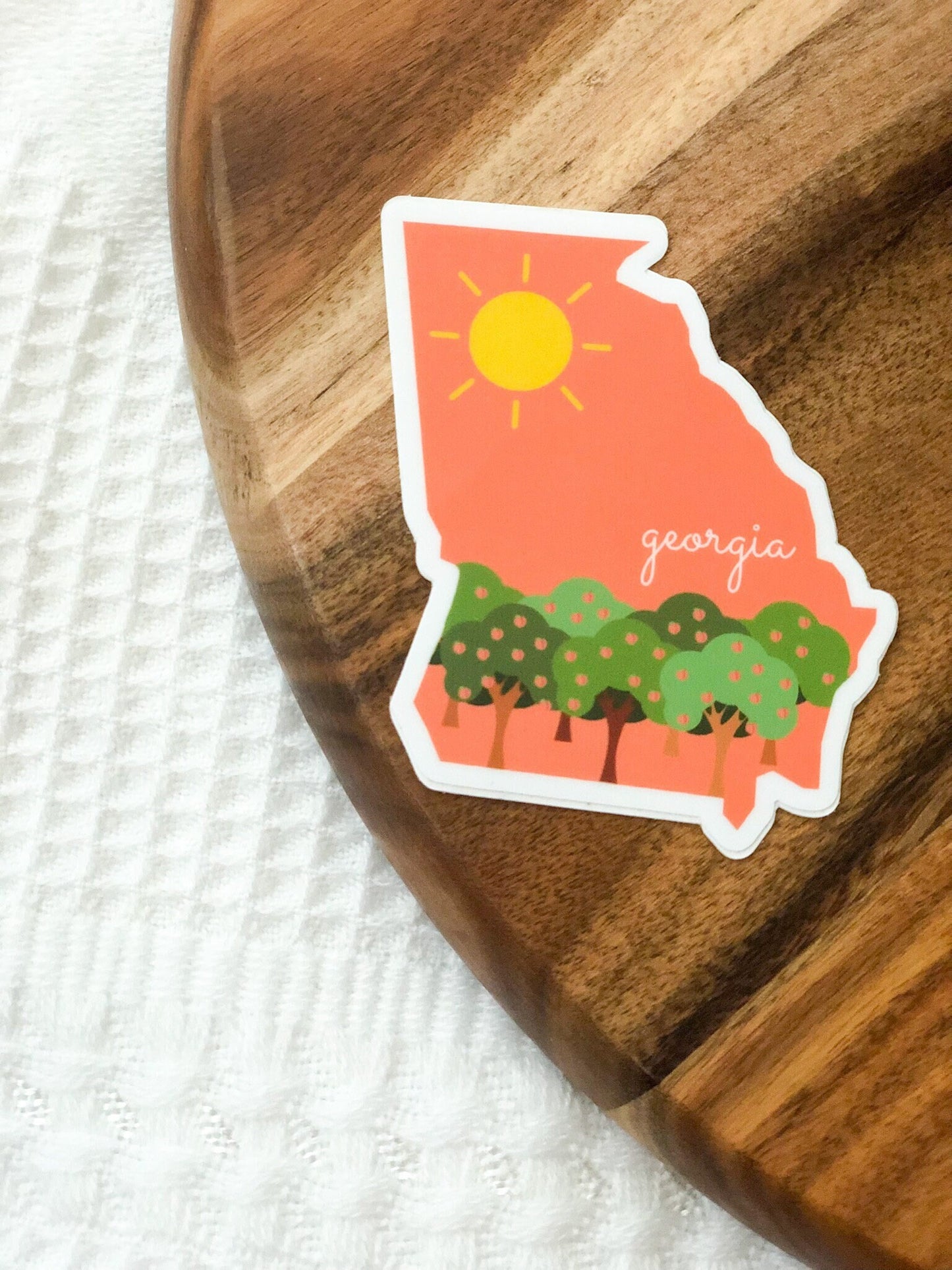 Georgia State 3x3in Sticker, State Sticker, Vinyl Sticker for your Laptop, Water Bottle or Bullet Journal