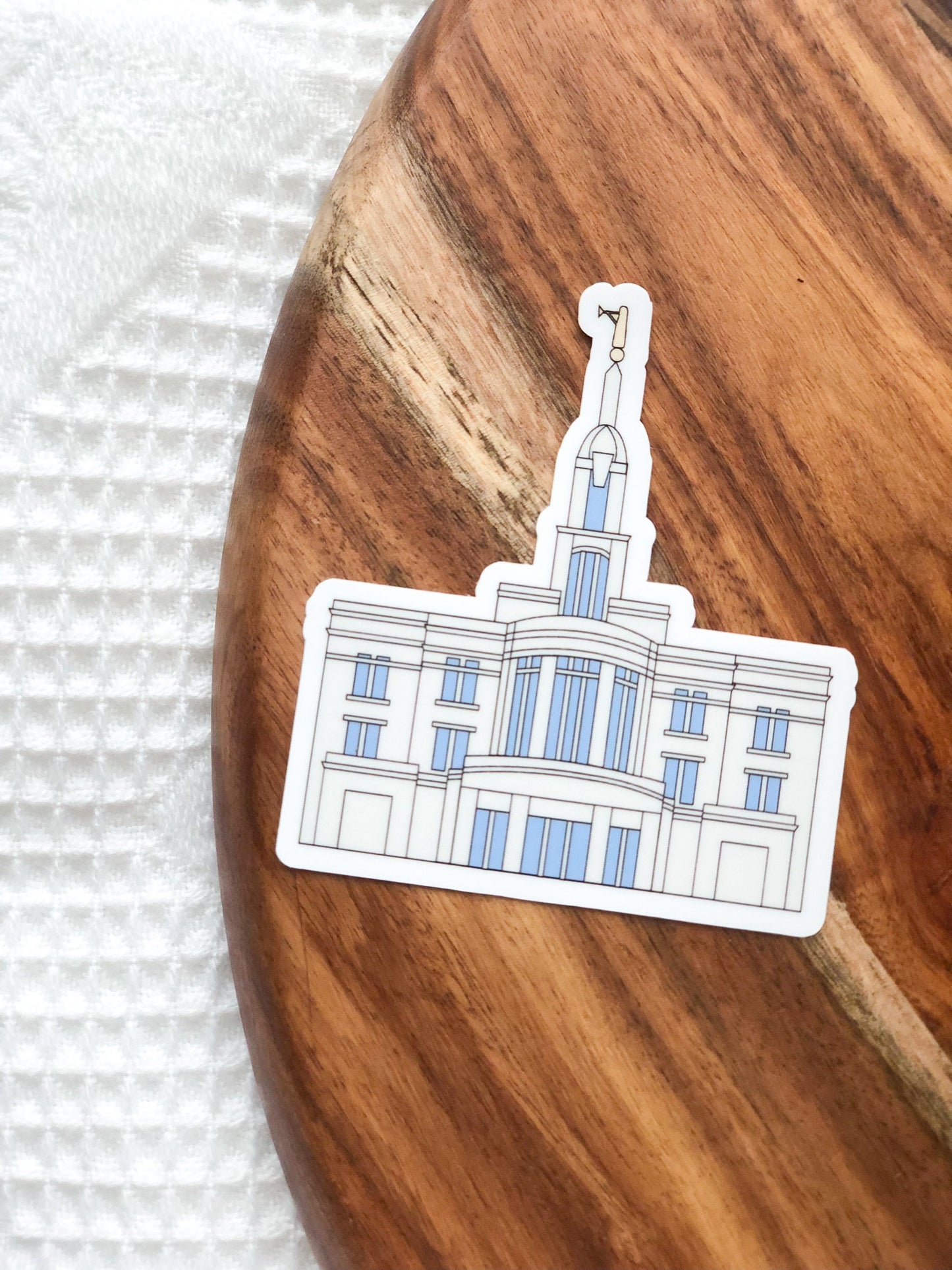 Payson Temple Sticker, 3x3 in. Vinyl Sticker for your Laptop, Water Bottle or Bullet Journal