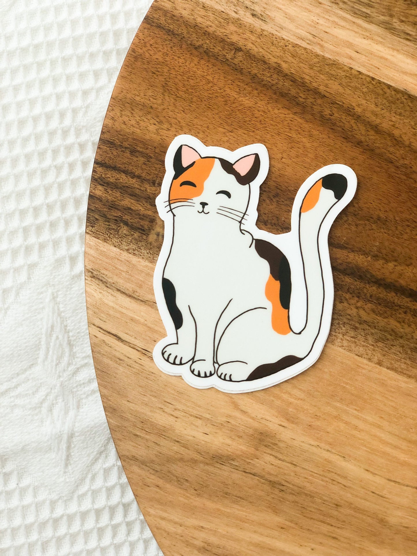 Cat 3x3in. Vinyl Sticker for your Laptop, Hydroflask, Planner, Water Bottle or Bullet Journal