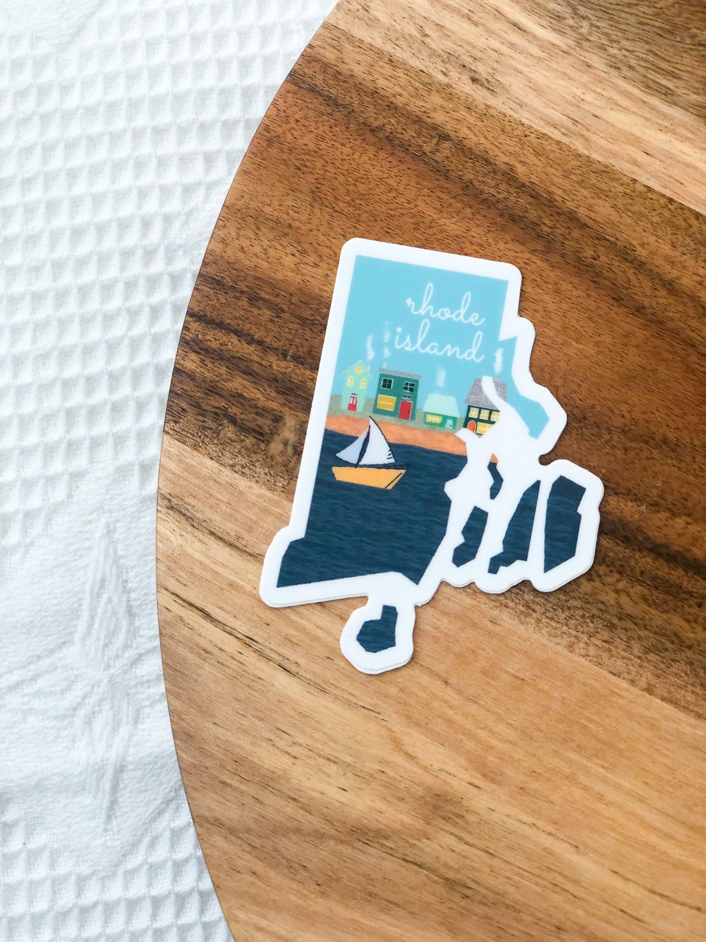 Rhode Island Sticker, Rhode Island State 3x3in Sticker, Vinyl Sticker for your Laptop, Water Bottle or Bullet Journal