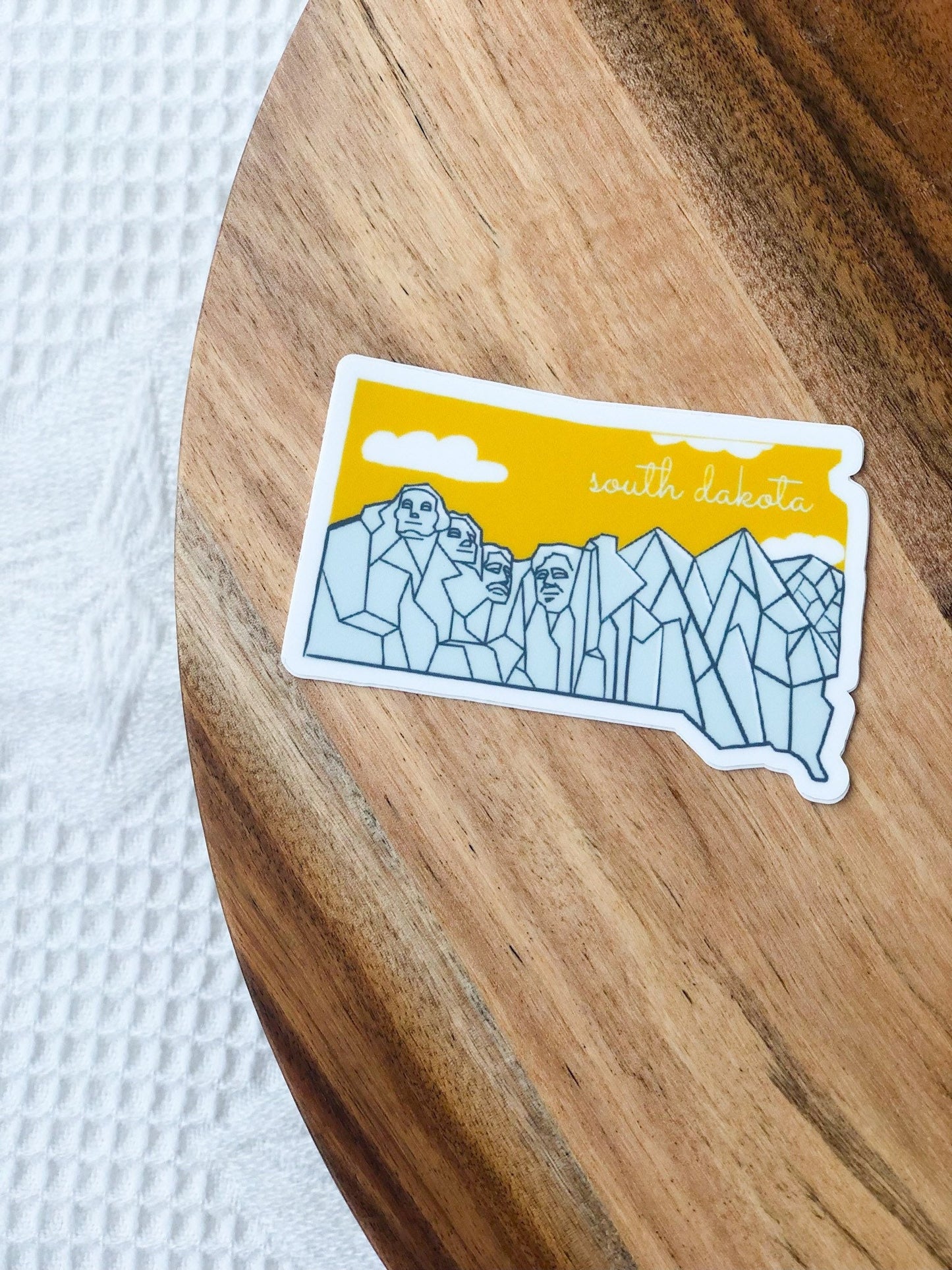 South Dakota Sticker, South Dakota State 3x3in Sticker, Vinyl Sticker for your Laptop, Water Bottle or Bullet Journal