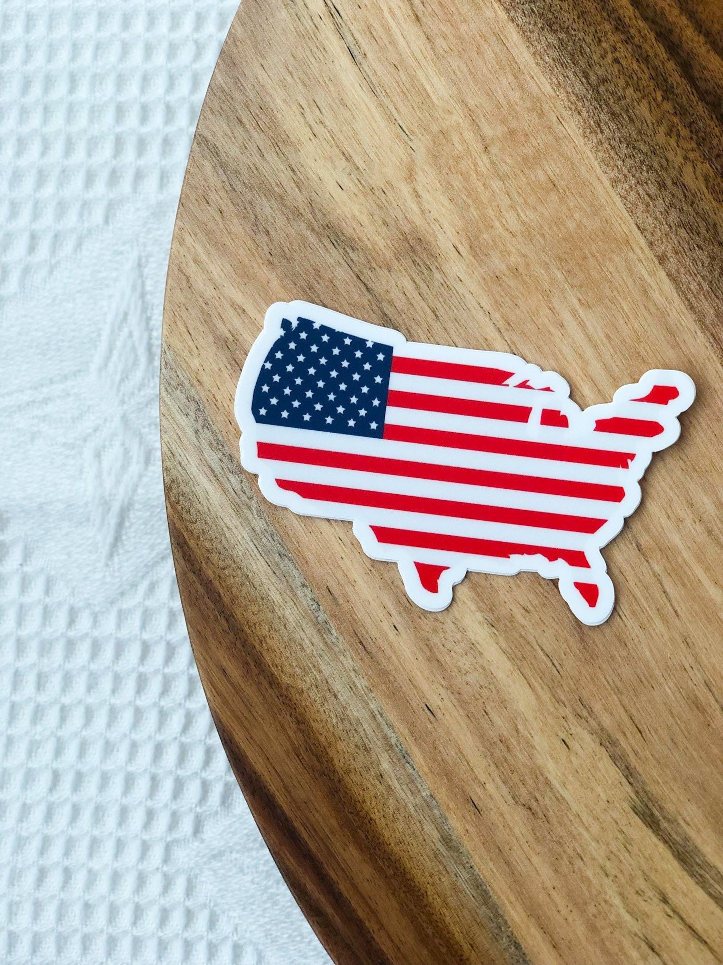 USA 3x3in. Vinyl Sticker for your Laptop, Water Bottle or Bullet Journal