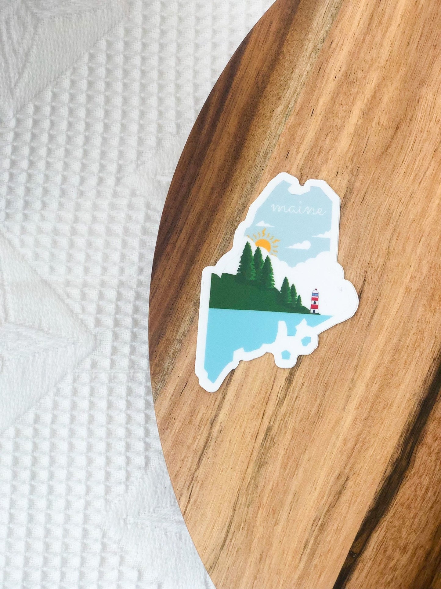 Maine Sticker, Maine State 3x3in Sticker, Vinyl Sticker for your Laptop, Water Bottle or Bullet Journal