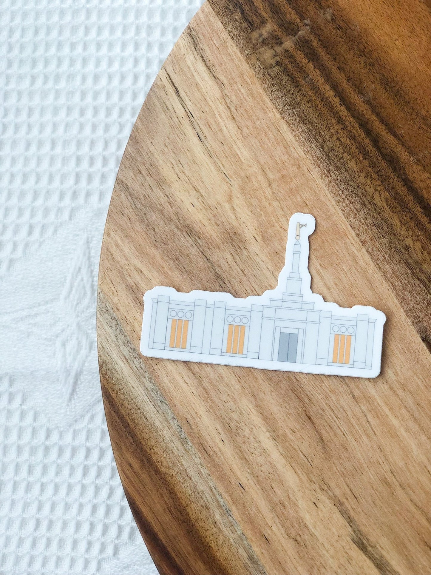 Palmyra Temple Sticker, 3x3 in. Vinyl Sticker for your Laptop, Water Bottle or Bullet Journal