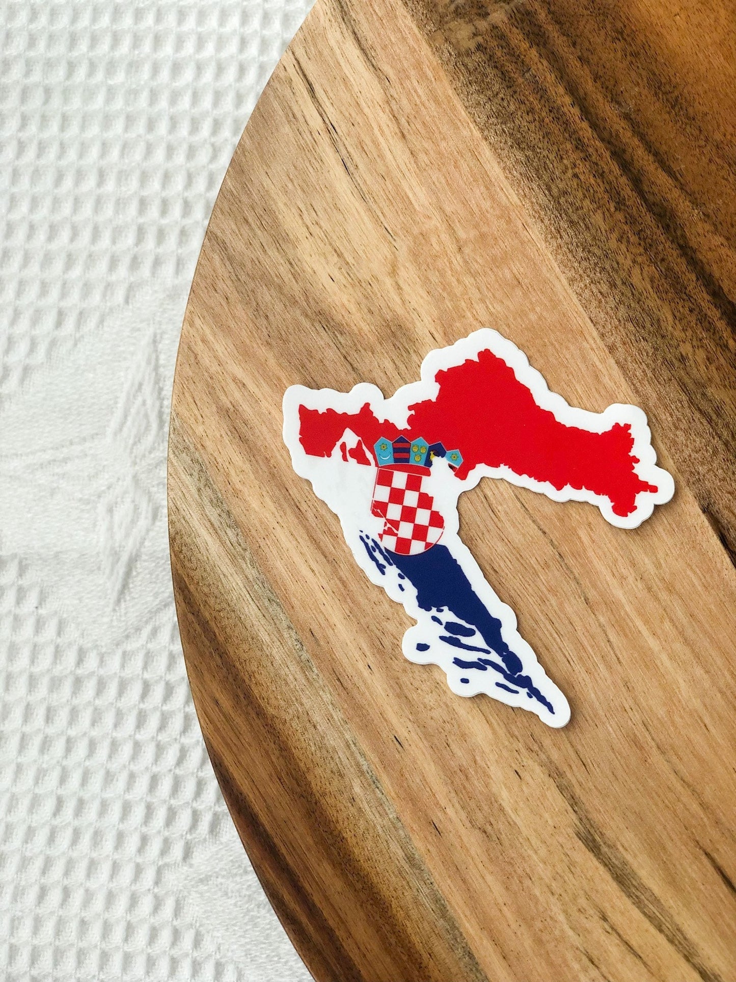 Croatia 3x3in. Vinyl Sticker for your Laptop, Water Bottle or Bullet Journal