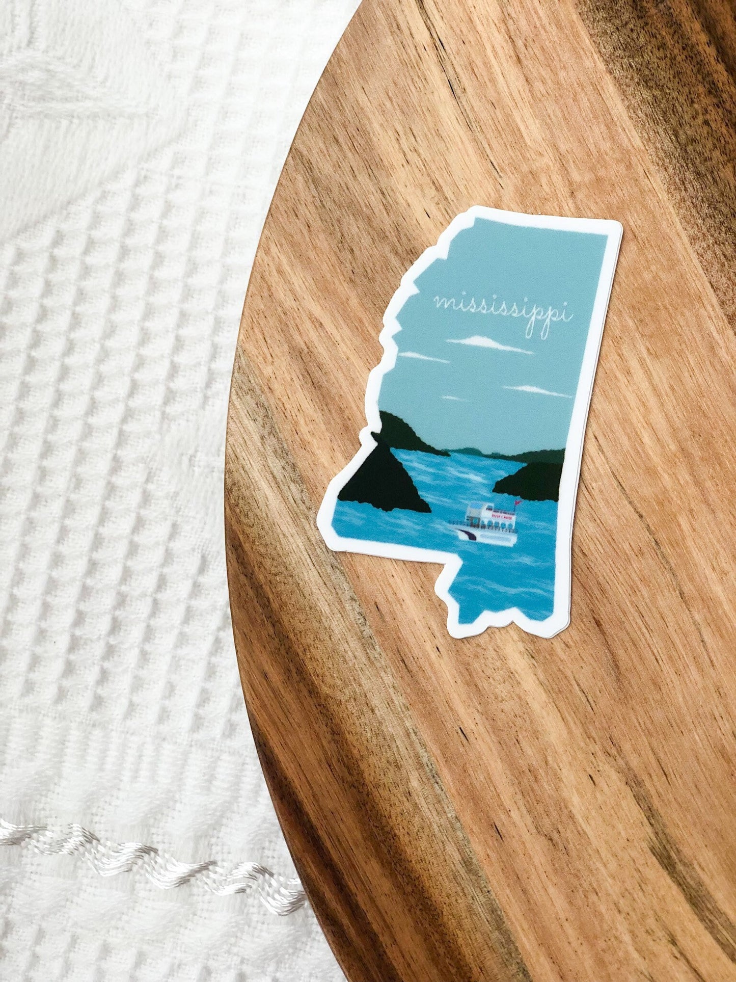 Mississippi Sticker, Mississippi State 3x3in Sticker, Vinyl Sticker for your Laptop, Water Bottle or Bullet Journal