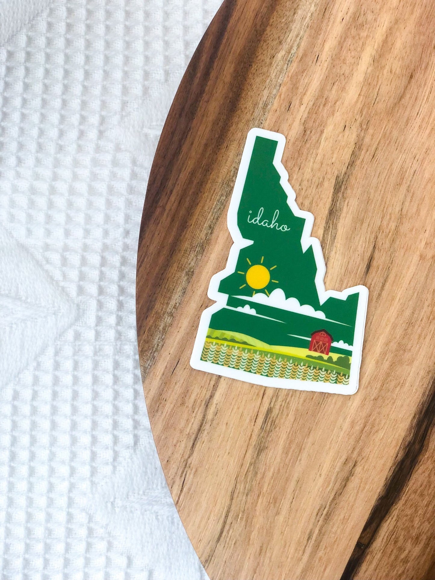 Idaho State 3x3in Sticker, Farm Sticker, Vinyl Sticker for your Laptop, Water Bottle or Bullet Journal