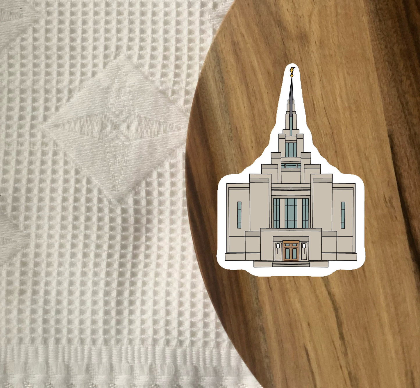 Kyiv Ukraine Temple Sticker, 3x3 in. Vinyl Sticker for your Laptop, Water Bottle or Bullet Journal