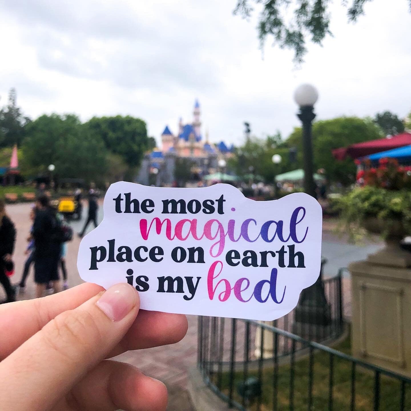 The Most Magical Place on Earth Vinyl Sticker for your Laptop, Water Bottle or Bullet Journal, skateboard stickers