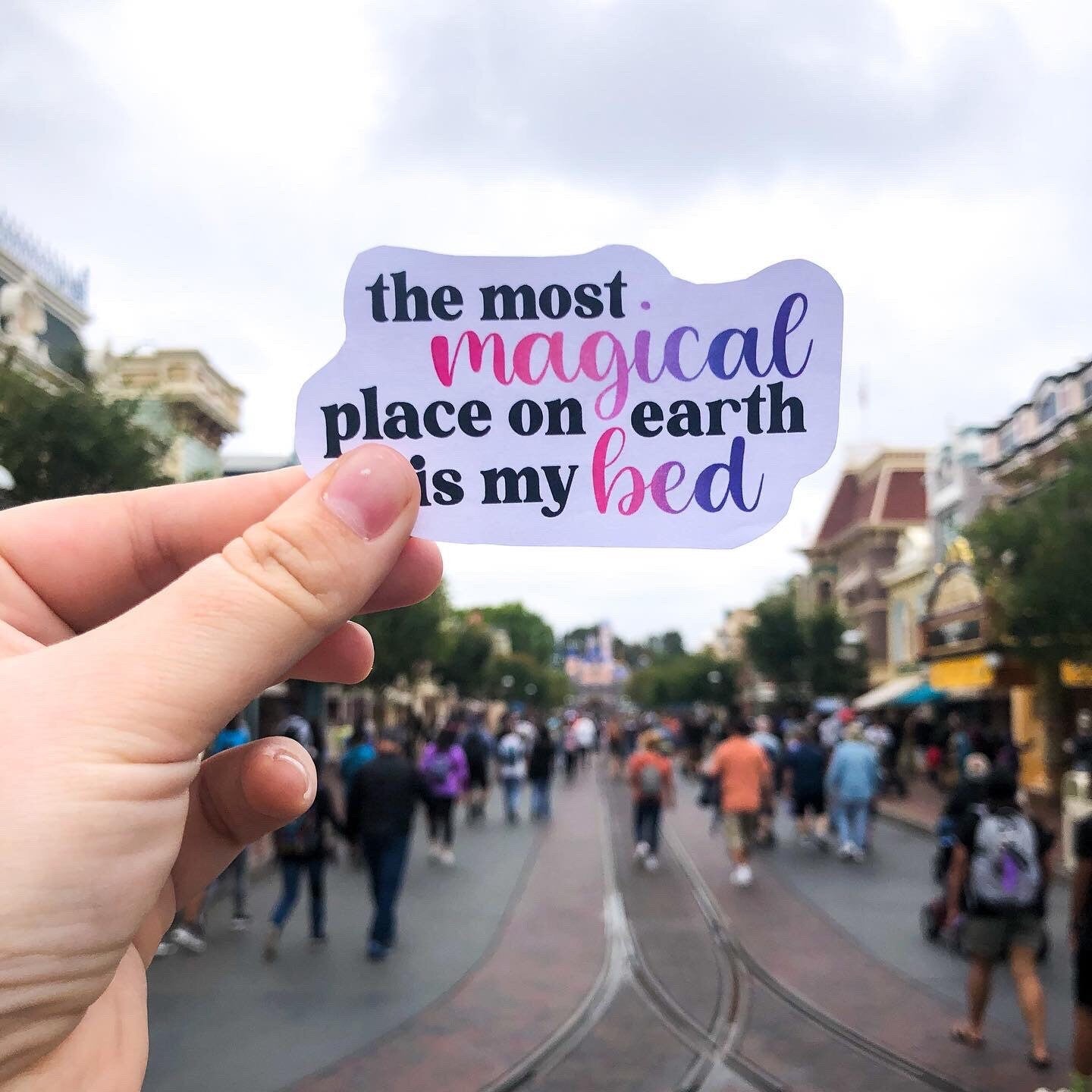 The Most Magical Place on Earth Vinyl Sticker for your Laptop, Water Bottle or Bullet Journal, skateboard stickers